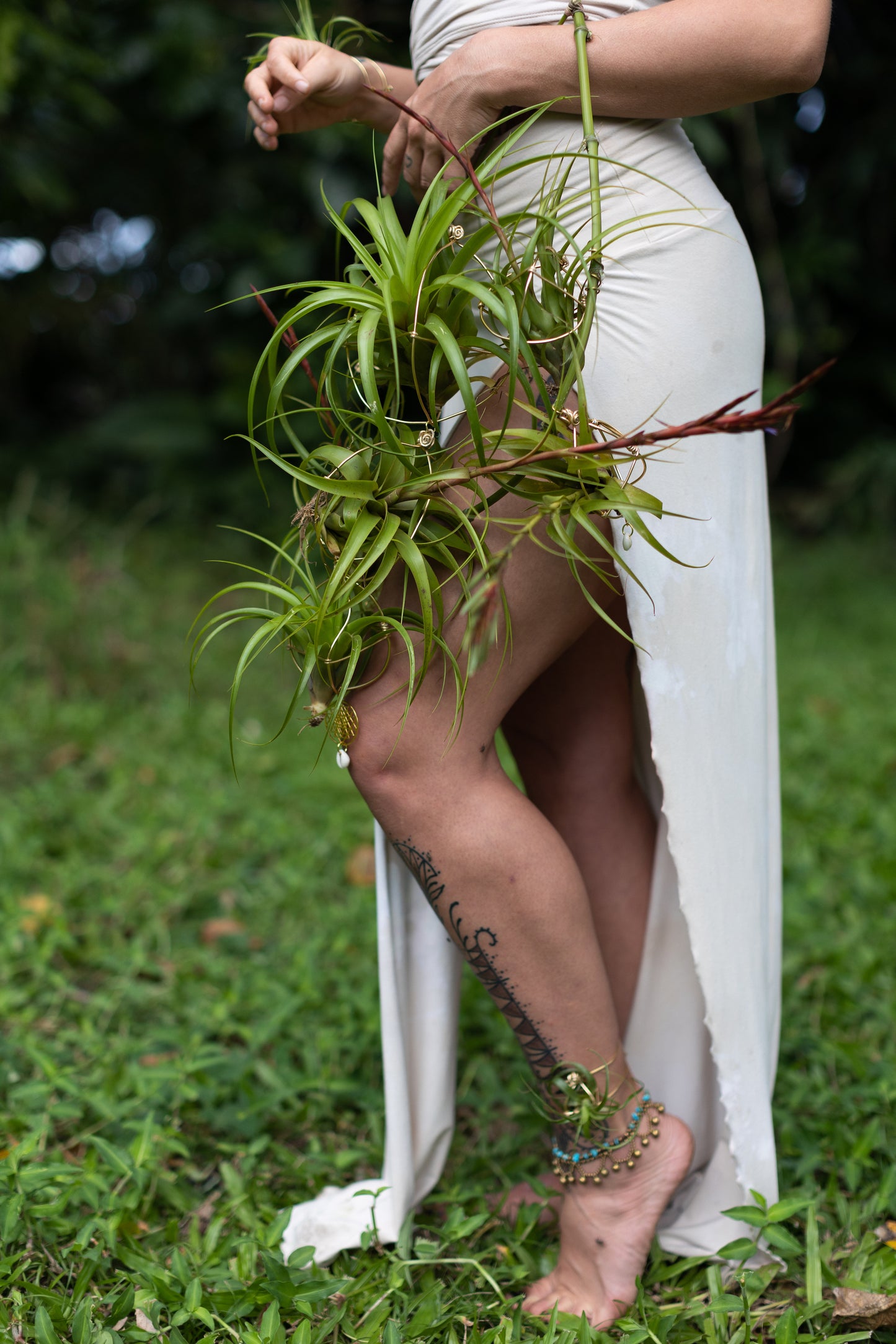 Air Plant Bridal Hoop Bouquet ~ Lives Forever