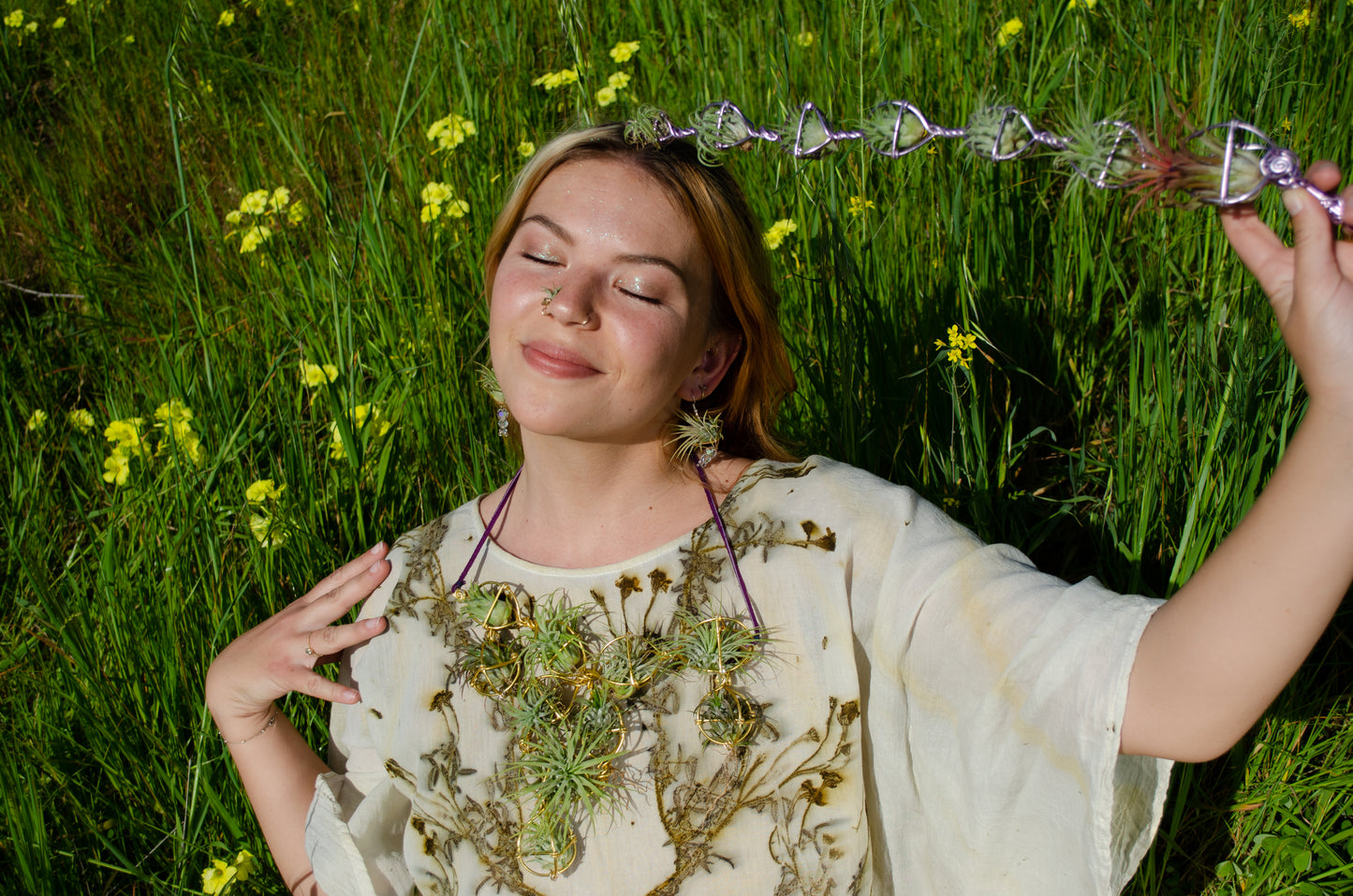 Air Plant Fairy Wand ~ Sculptural Jewelry