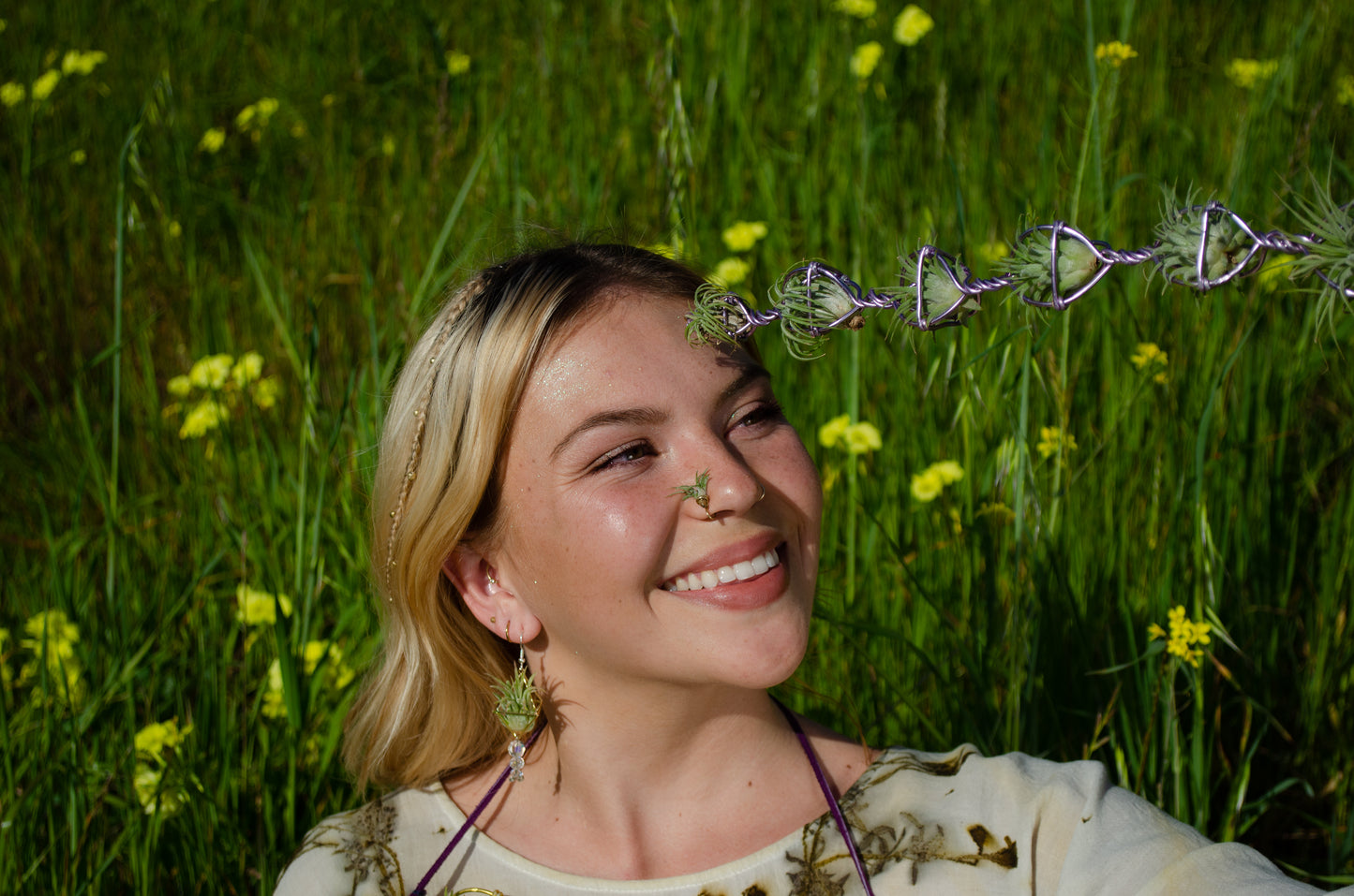 Air Plant Fairy Wand ~ Sculptural Jewelry