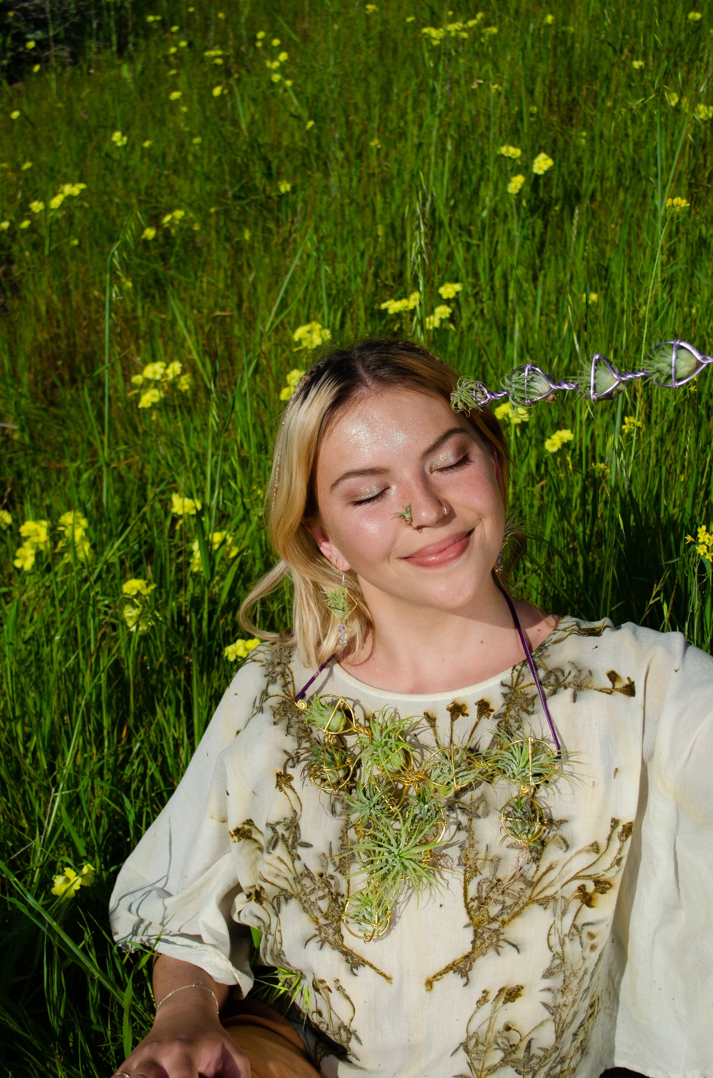 Air Plant Fairy Wand ~ Sculptural Jewelry