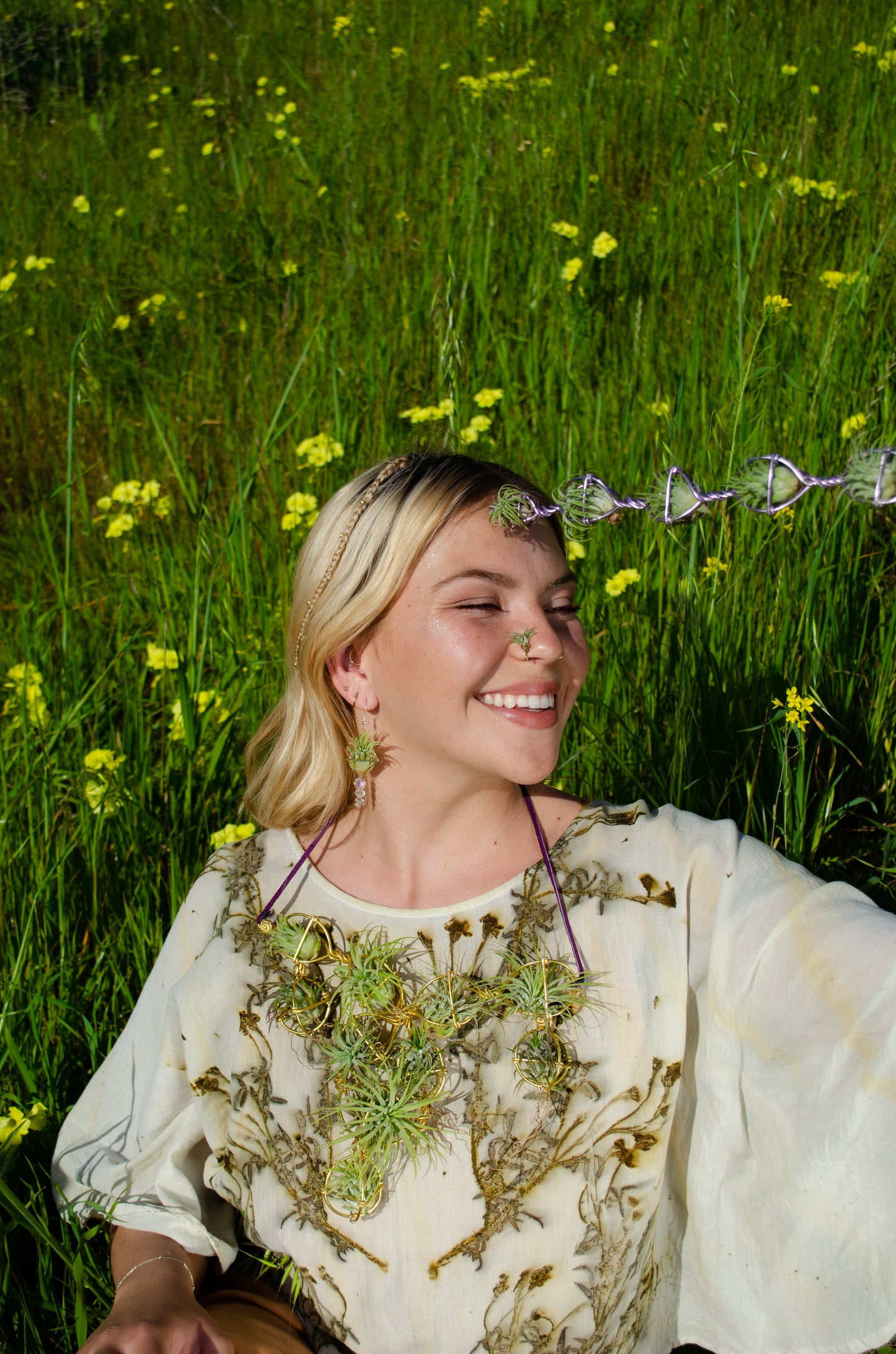 Air Plant Fairy Wand ~ Sculptural Jewelry