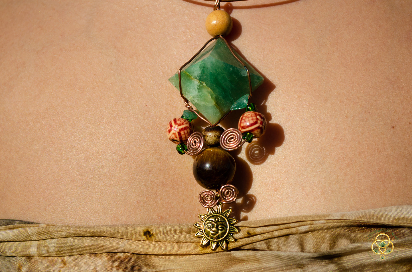 Crystal Pyramid Chest Plate Necklace (3 Types: Lapis Lazuli Pyramid, Adventure, Clear Quartz)