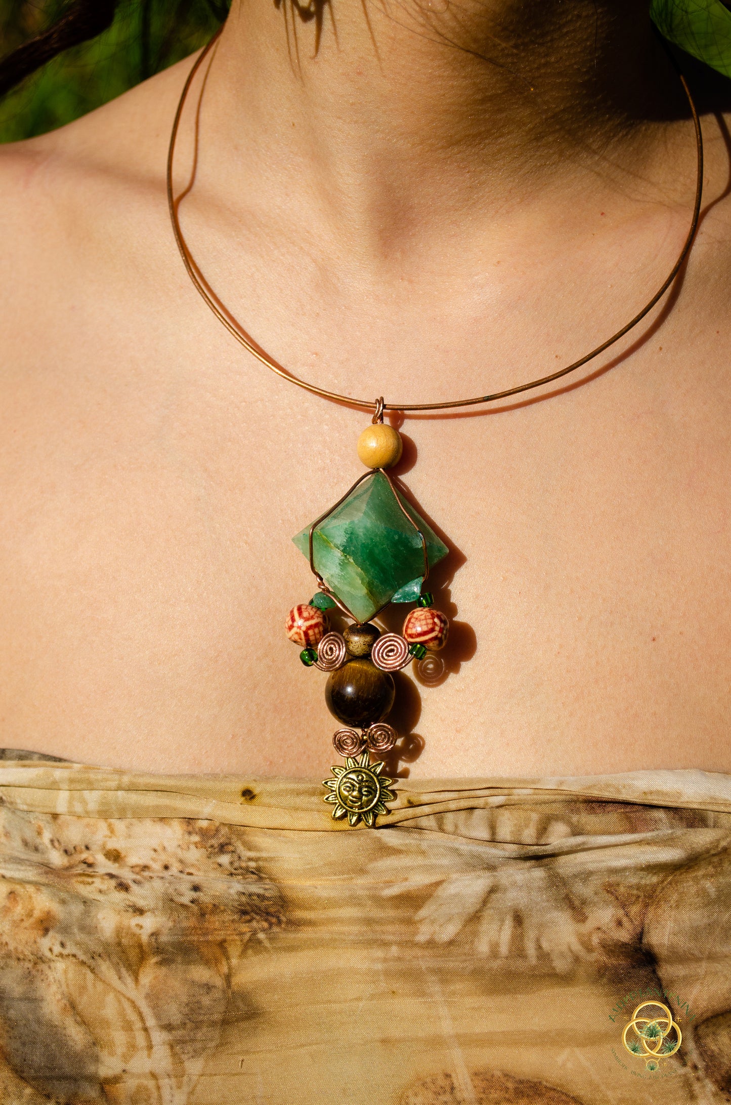 Crystal Pyramid Chest Plate Necklace (3 Types: Lapis Lazuli Pyramid, Adventure, Clear Quartz)