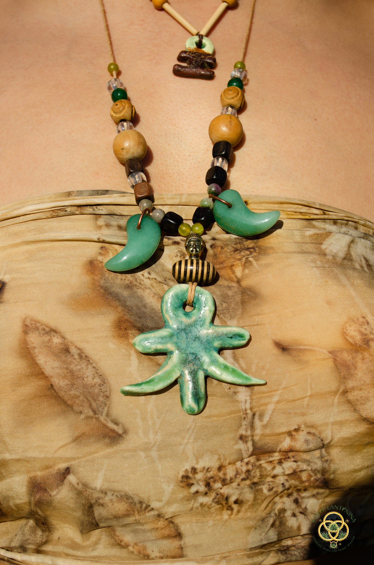 Tree of Life "Ankhi" Ankanji Ceramic Crystal Necklace