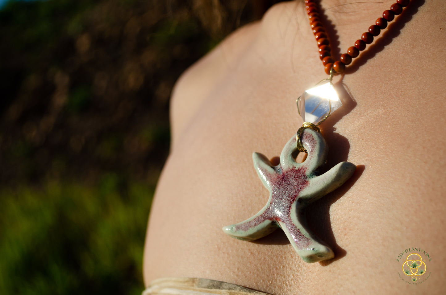 Fire of Life "Ankha" Ankanji Ceramic Crystal Necklace