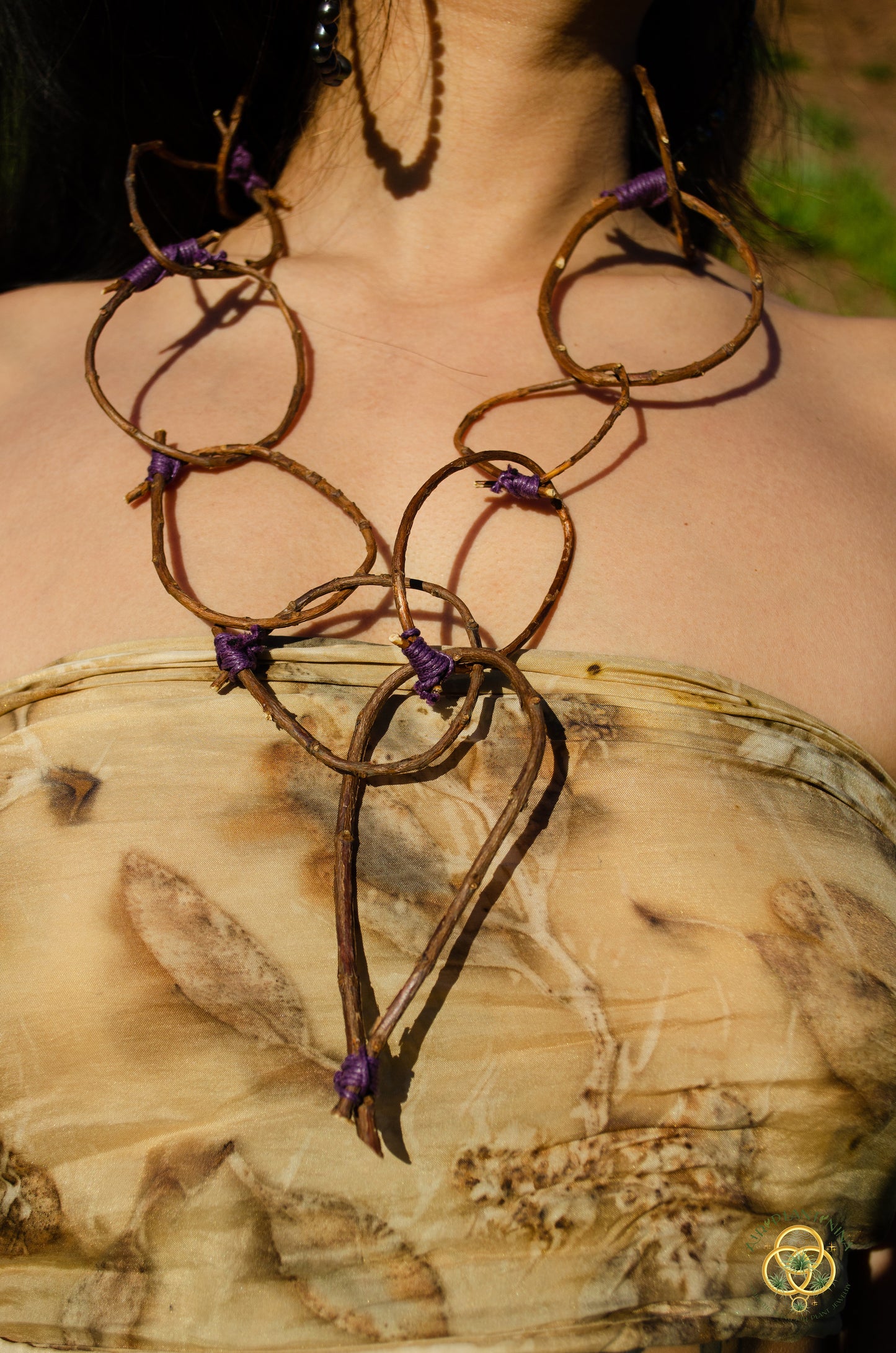Wood Branch Natural Chain Necklace