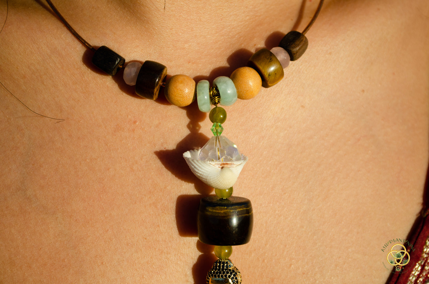 "Ankhor" Ankanji Ceramic Crystal Necklace ~ Grounding ~ Ankh, Heaven and Earth V1, V2, V3