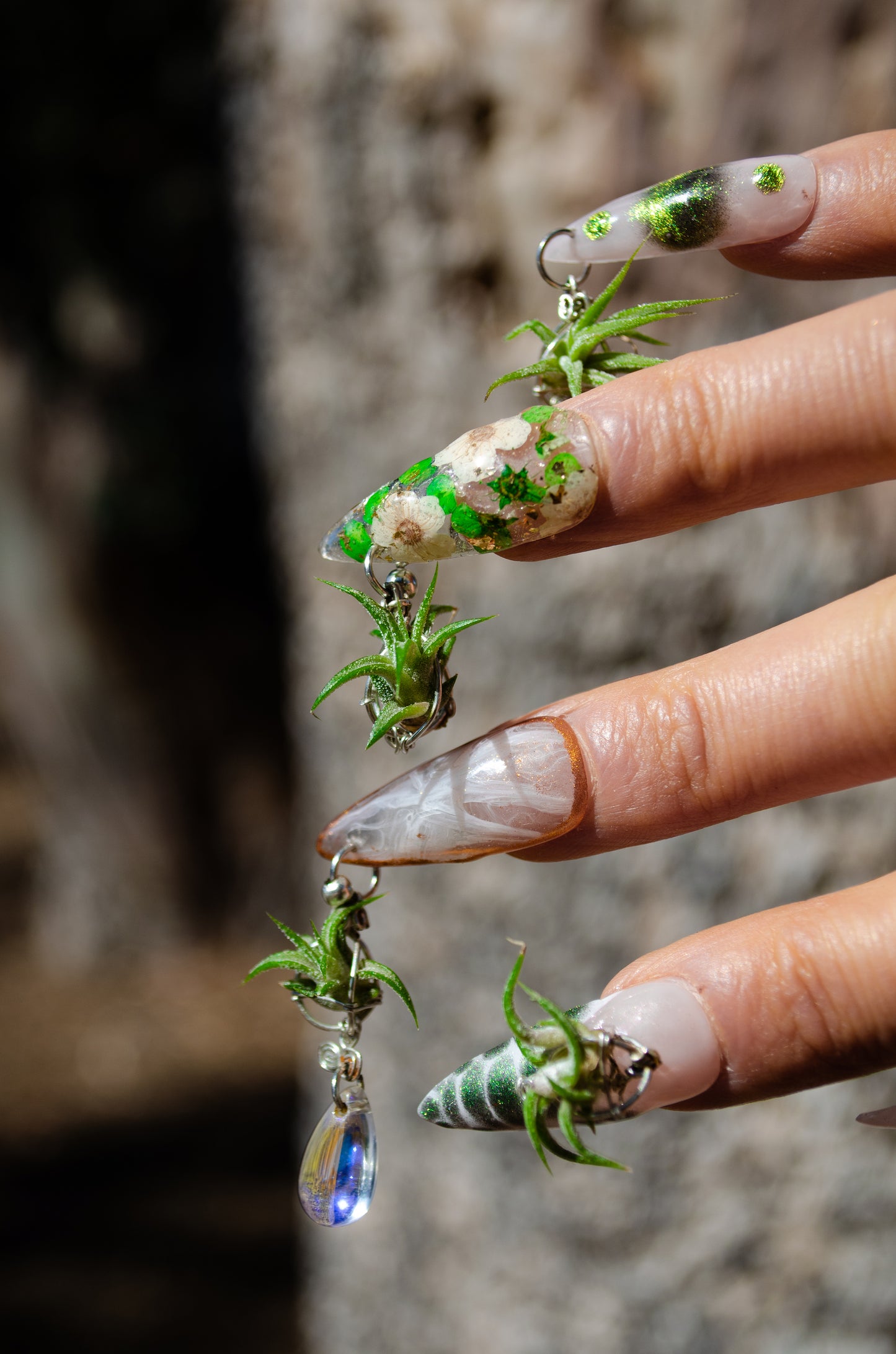Air Plant Glam Nails ~ Interchangeable in Orbs
