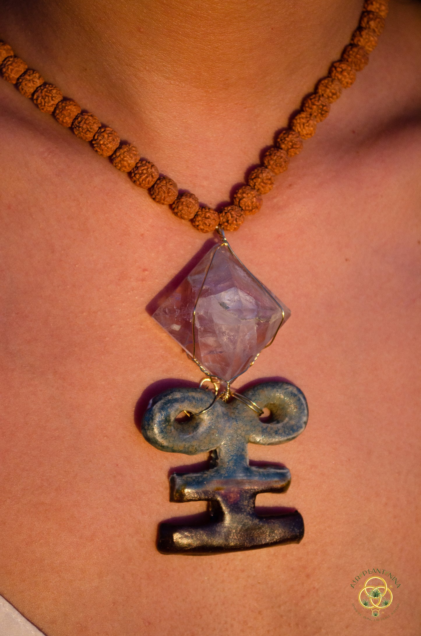 "Ankh-Fini-Chi" Original Ankanji Ceramic Crystal Necklace
