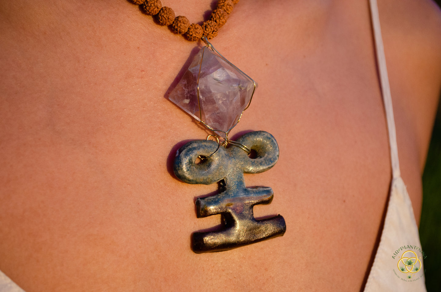 Crystal Pyramid Chest Plate Necklace (3 Types: Lapis Lazuli Pyramid, Adventure, Clear Quartz)