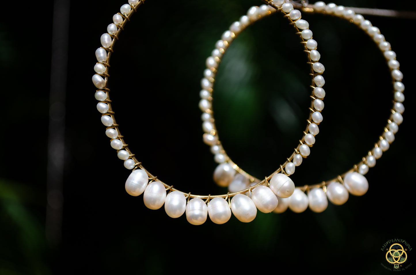 Pearl Hoop Earrings ~ Geniune Pearls (Small, Medium, Large, Many Styles)