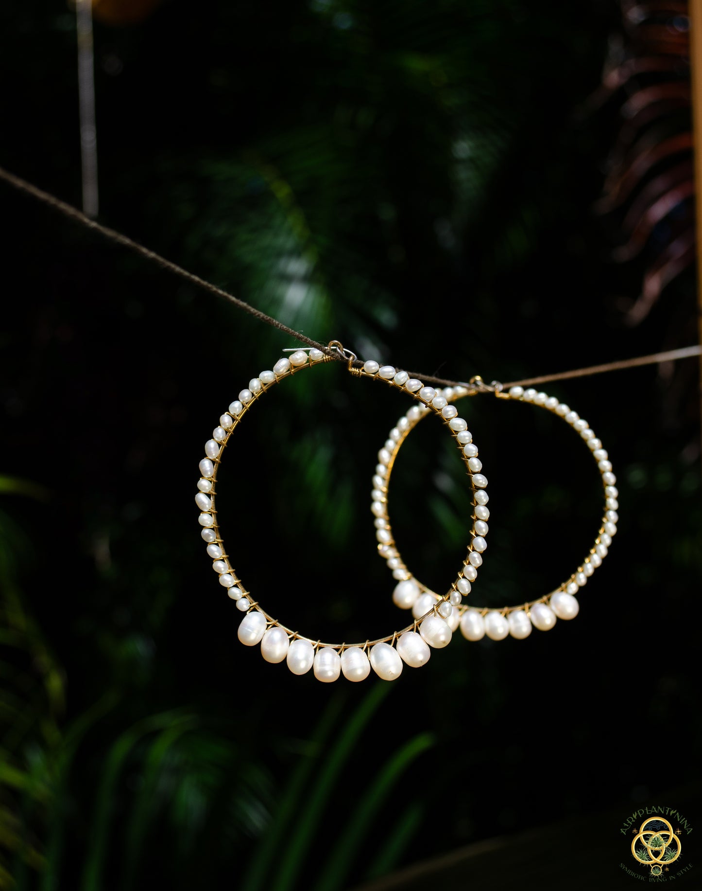 Pearl Hoop Earrings ~ Geniune Pearls (Small, Medium, Large, Many Styles)