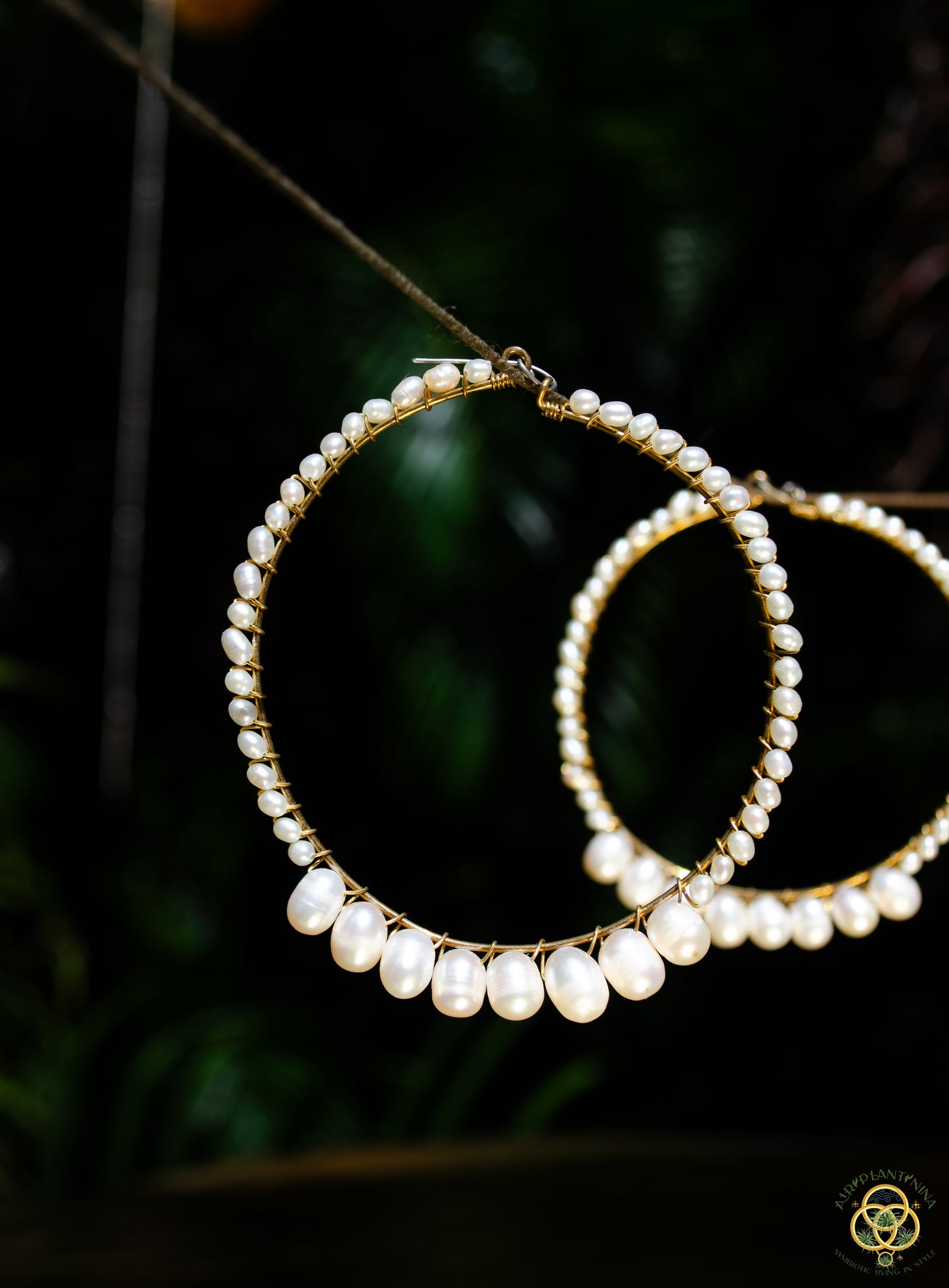 Pearl Hoop Earrings ~ Geniune Pearls (Small, Medium, Large, Many Styles)