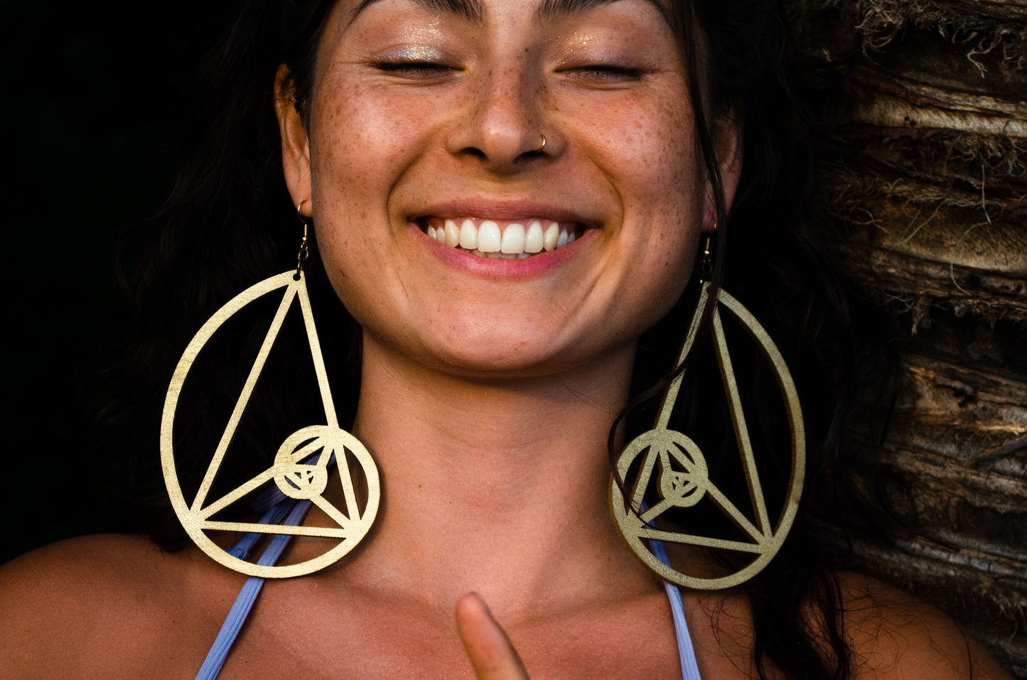 Golden Ratio Fibonacchi Wooden Earrings