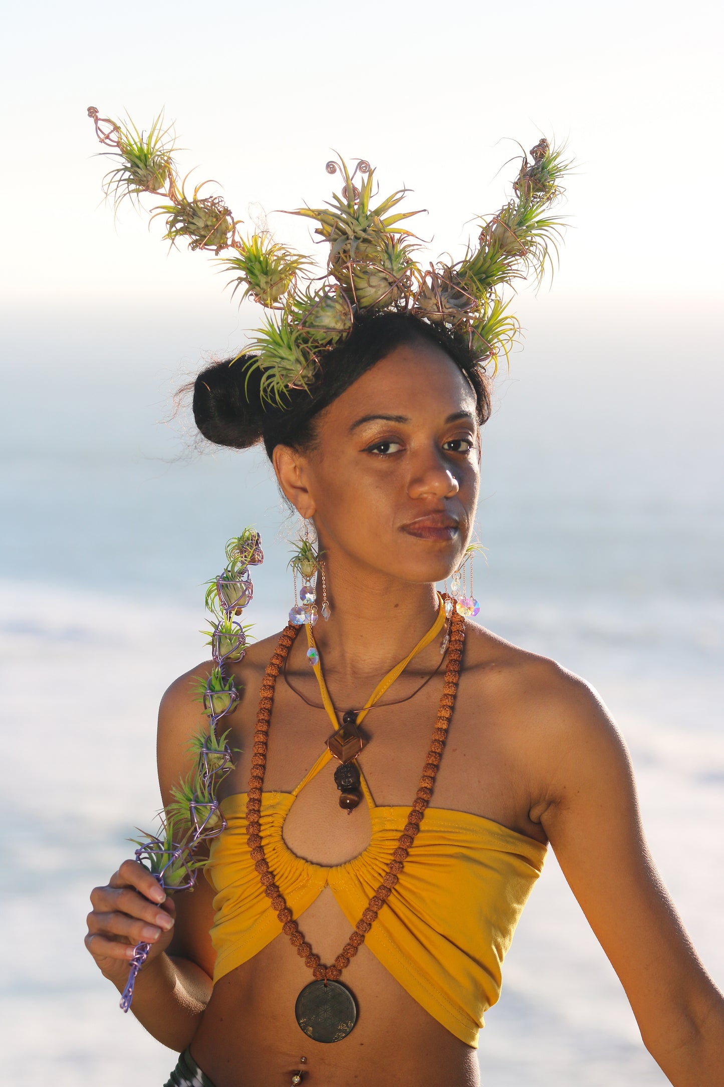 Air Plant Fairy Wand ~ Sculptural Jewelry