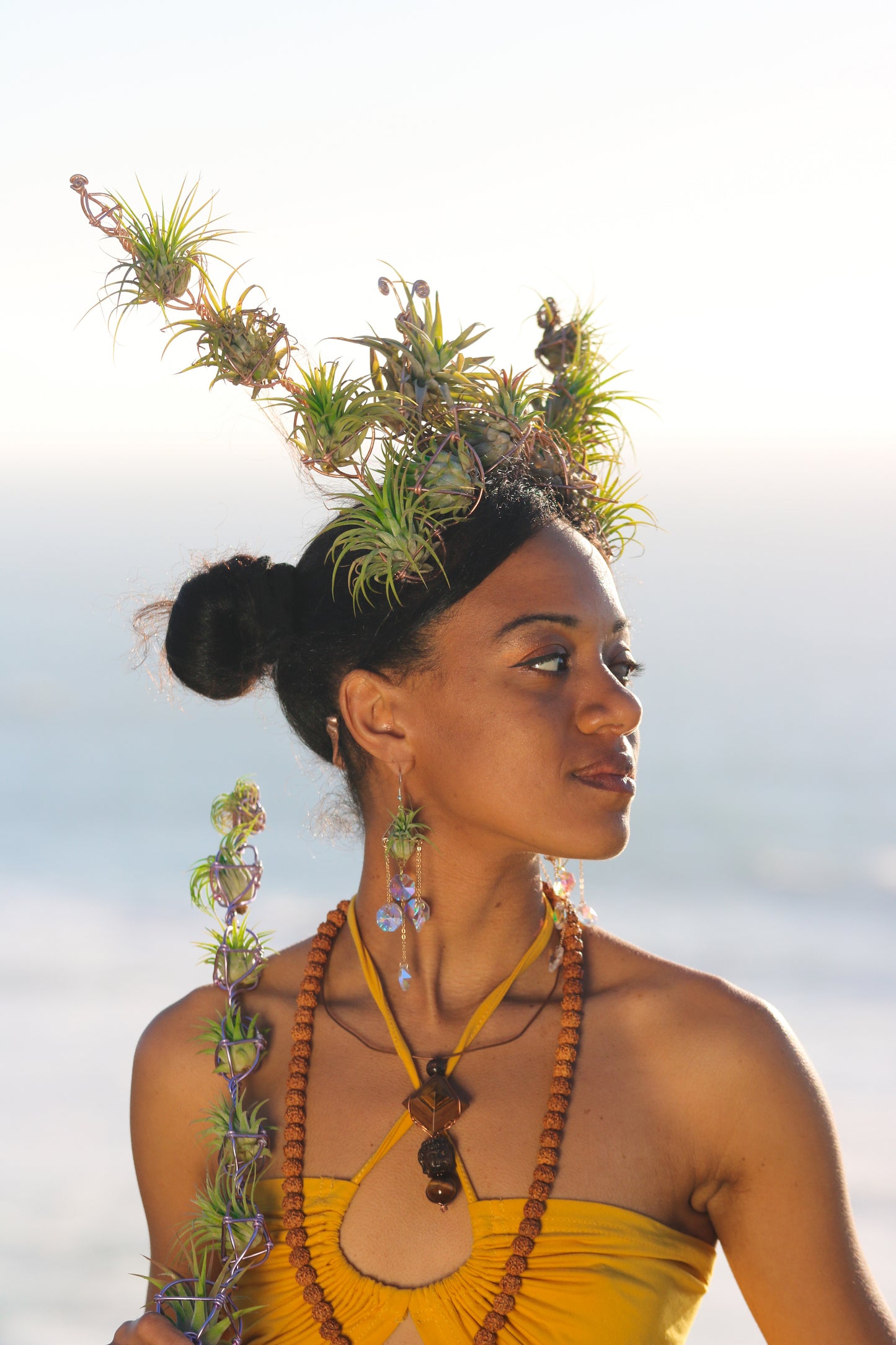 Air Plant Fairy Wand ~ Sculptural Jewelry