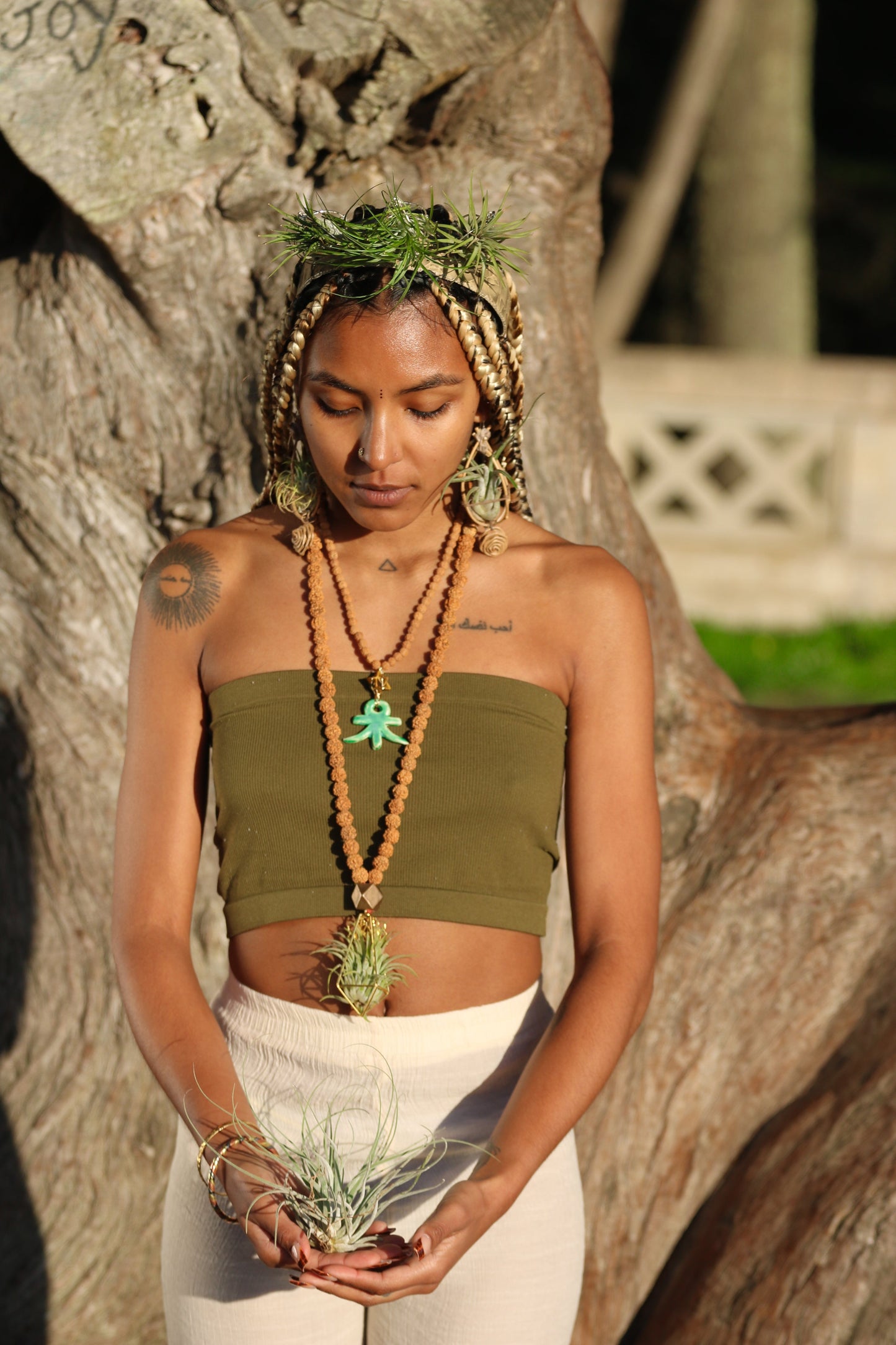 Air Plant Goddess Crown Wreath Headdress