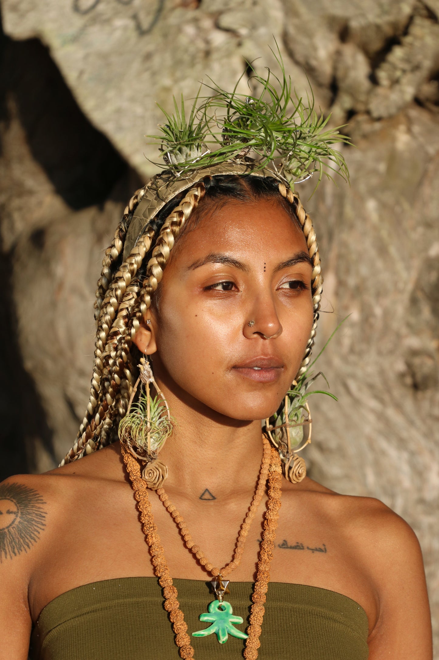 Air Plant Goddess Crown Wreath Headdress
