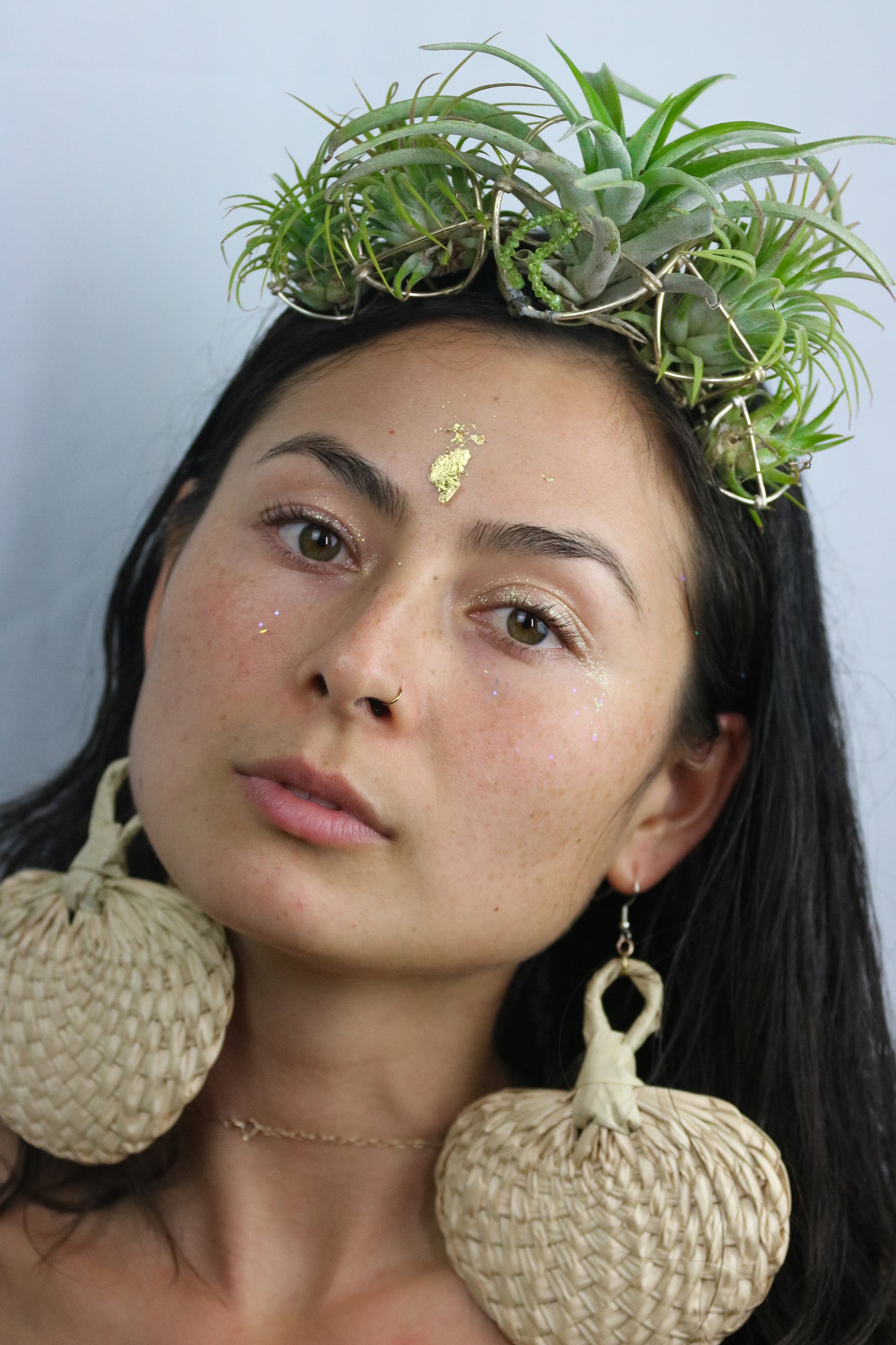 Air Plant Orb Goddess Crown ~ Living Plant Wreath Tiara