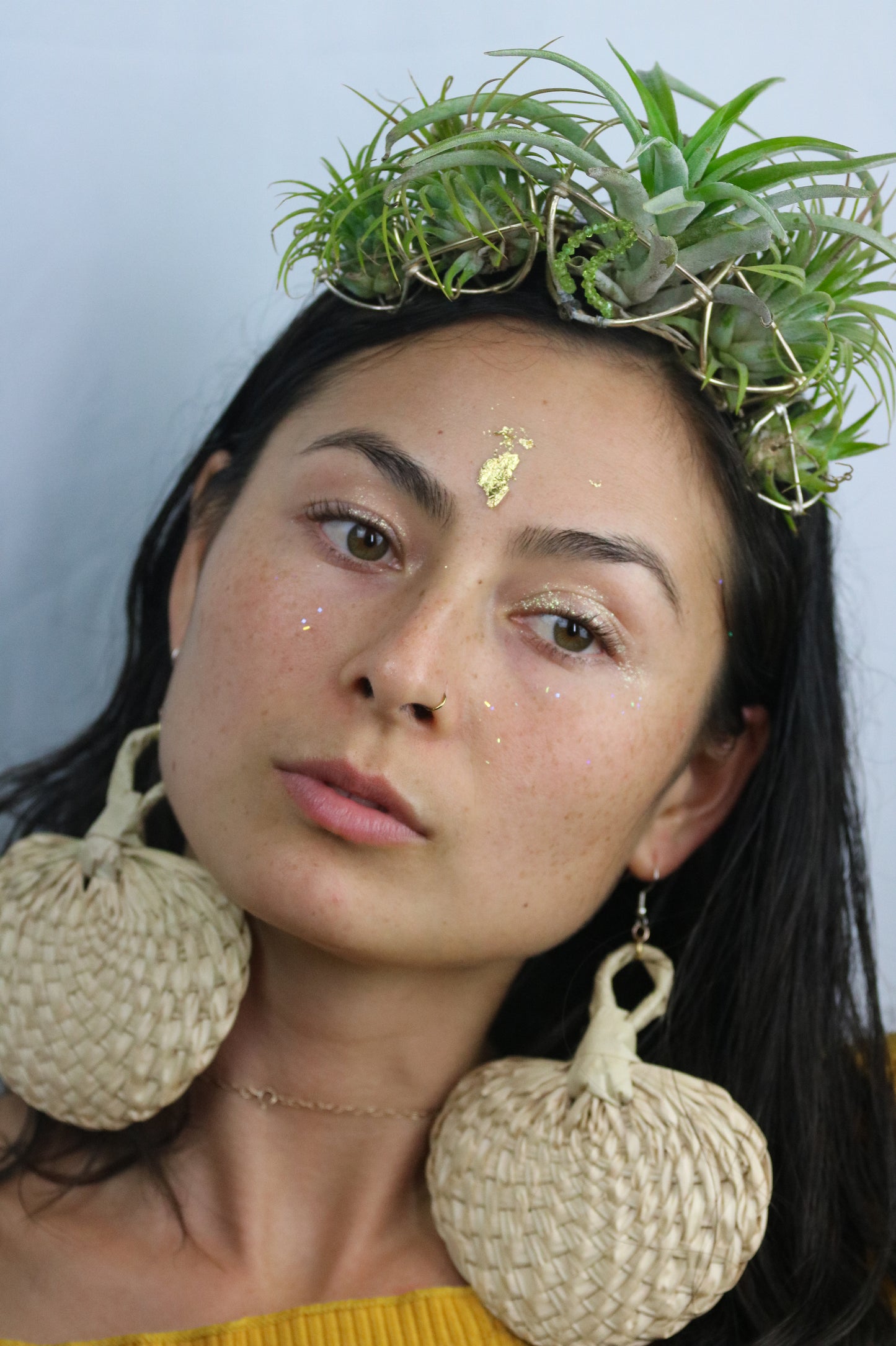 Air Plant Orb Goddess Crown ~ Living Plant Wreath Tiara