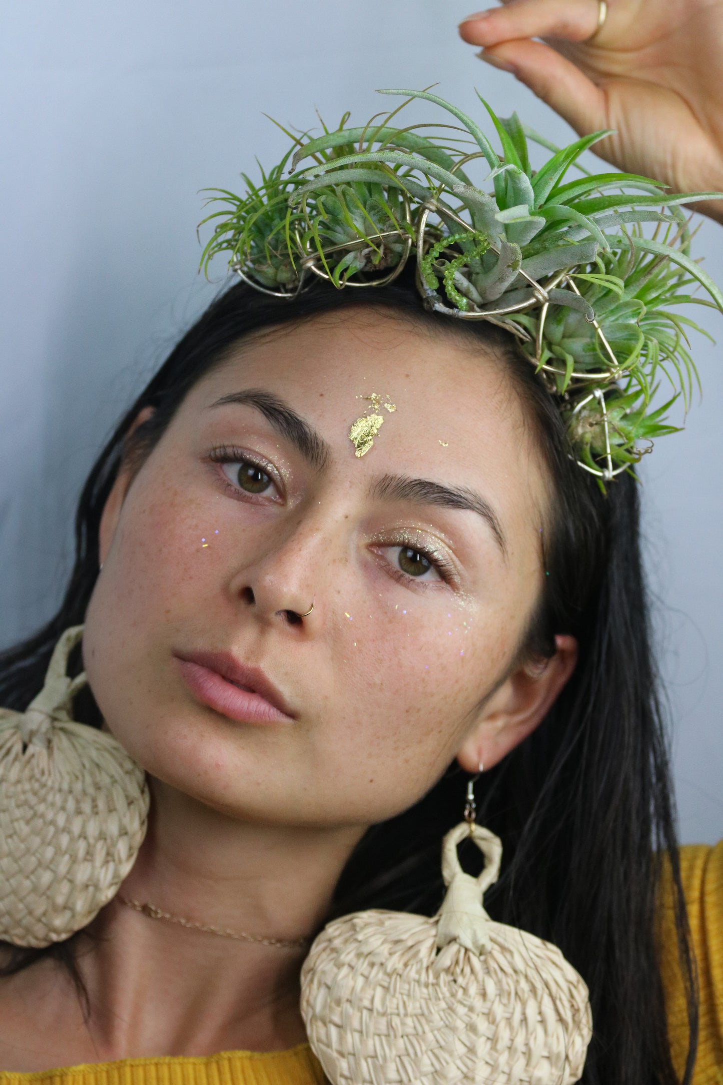 Air Plant Orb Goddess Crown ~ Living Plant Wreath Tiara
