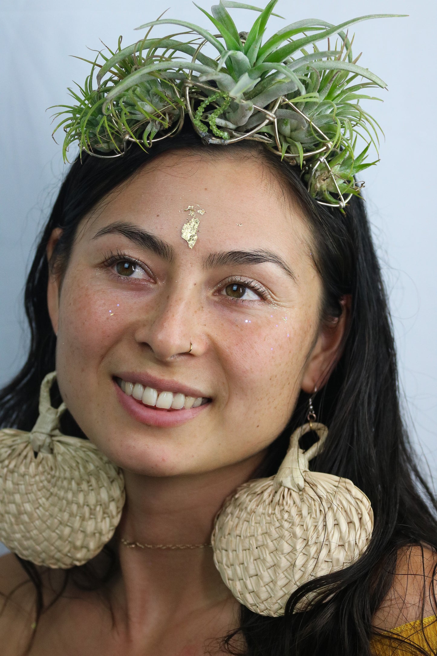 Air Plant Orb Goddess Crown ~ Living Plant Wreath Tiara