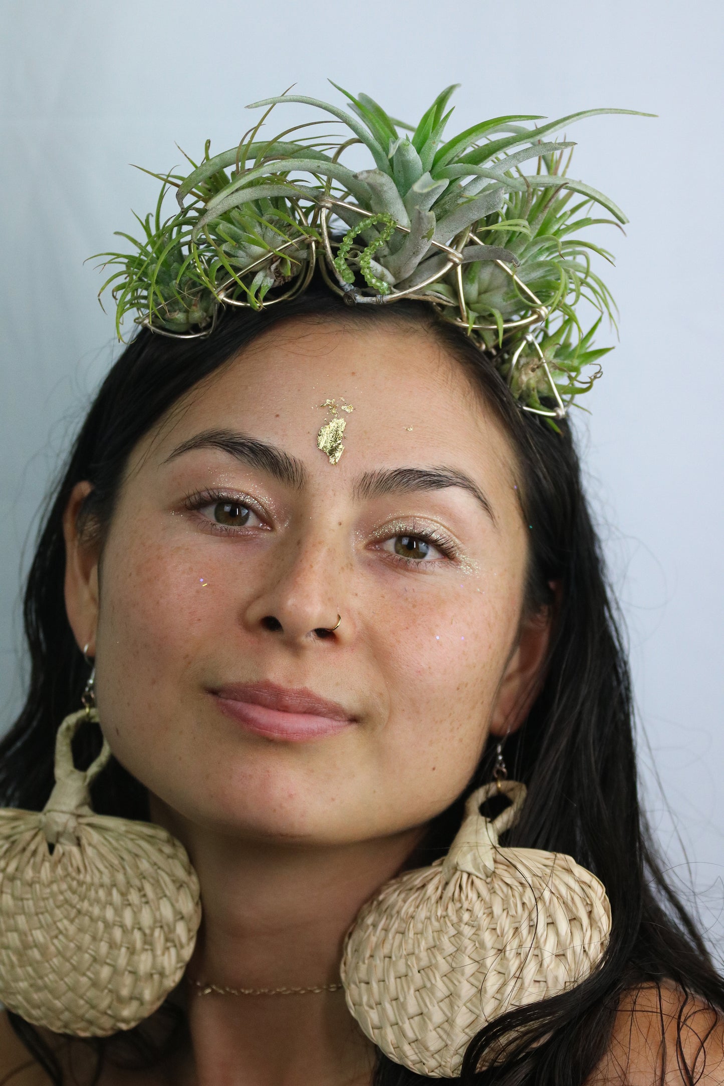 Air Plant Orb Goddess Crown ~ Living Plant Wreath Tiara