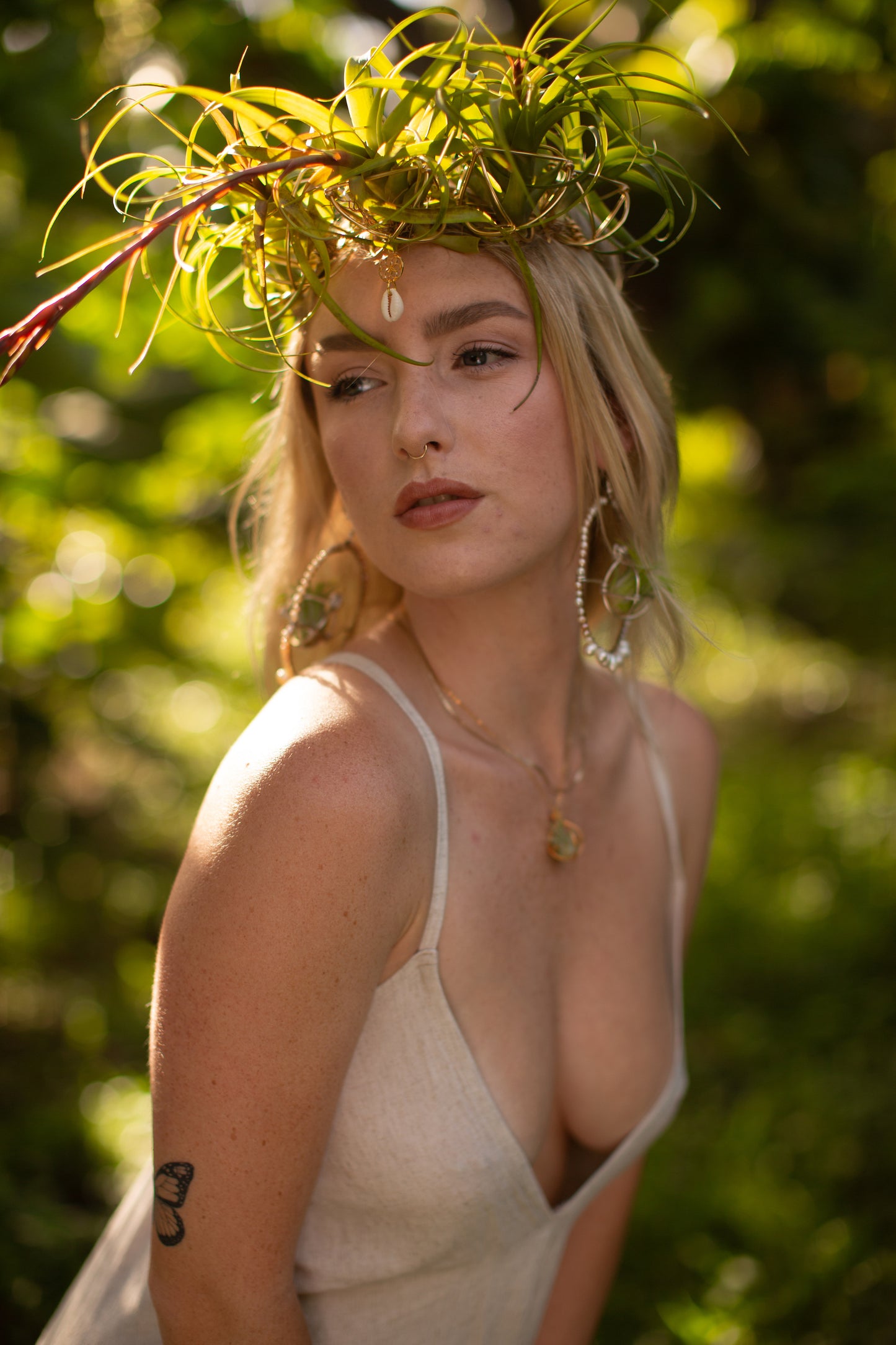 Air Plant Orb Goddess Crown ~ Living Plant Wreath Tiara