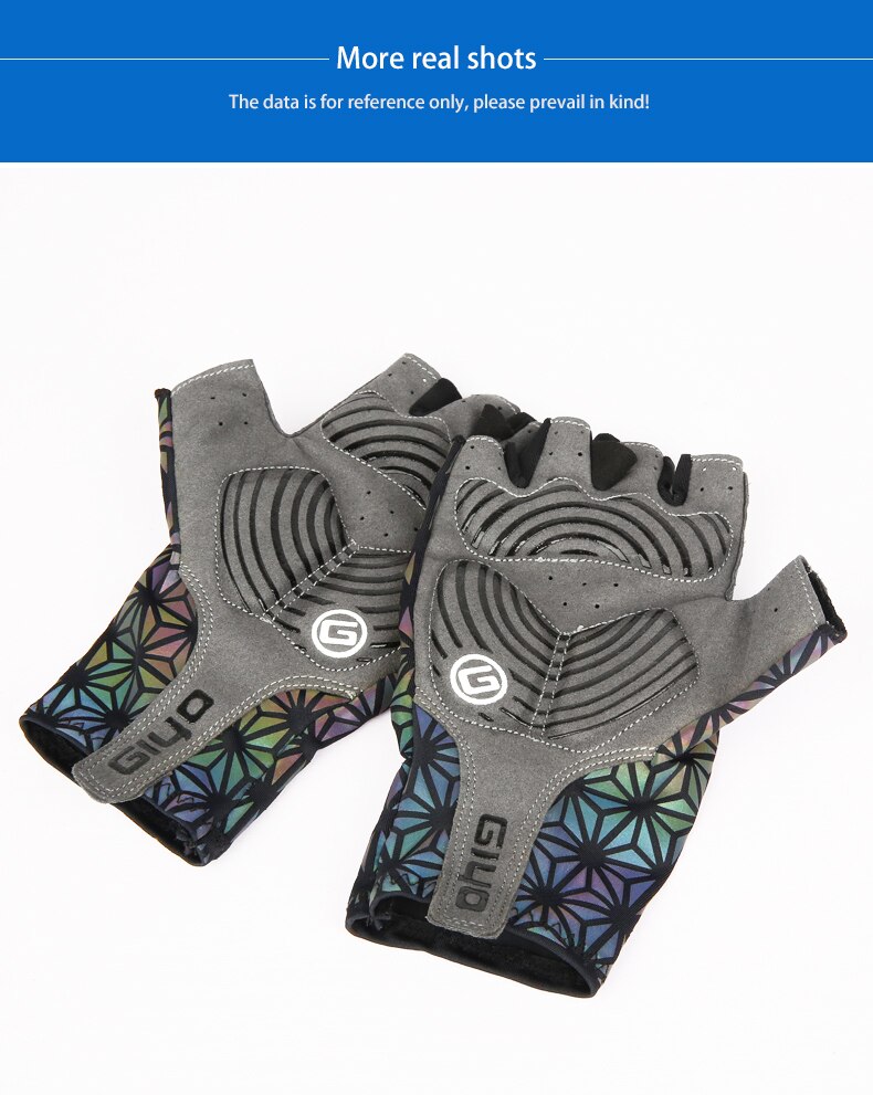Ninja Avatar Warrior Sacred Geometry Reflective Holographic Rave Gloves