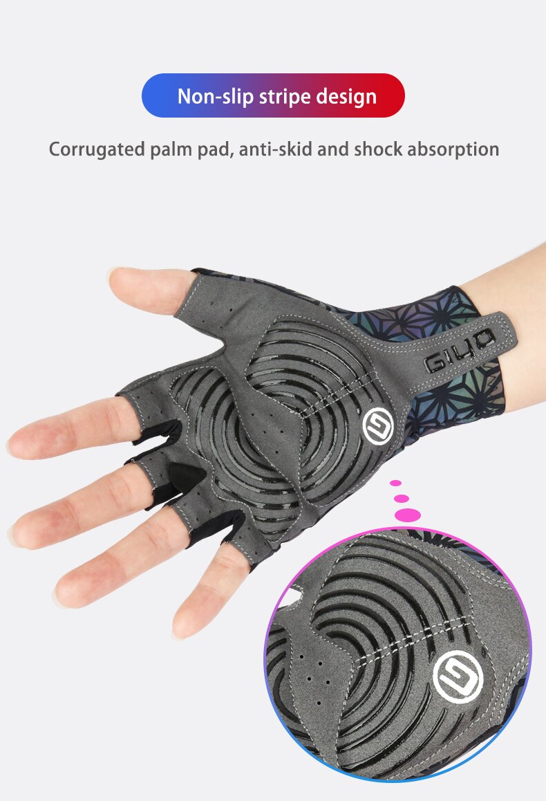 Ninja Avatar Warrior Sacred Geometry Reflective Holographic Rave Gloves