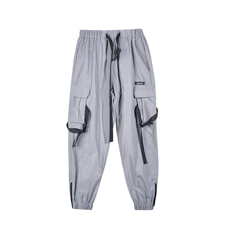 Tokyo Doll Ninja Holographic Reflective Hip Hop Harem Pants