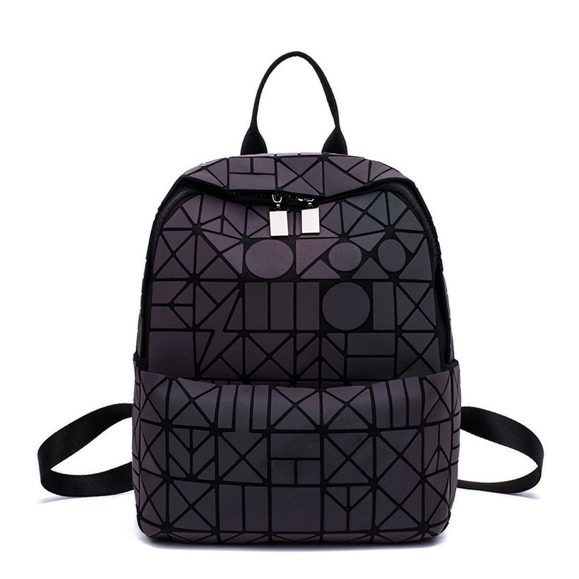 Ninja Warrior Holographic Reflective Sacred Geometry Harajuku Backpack