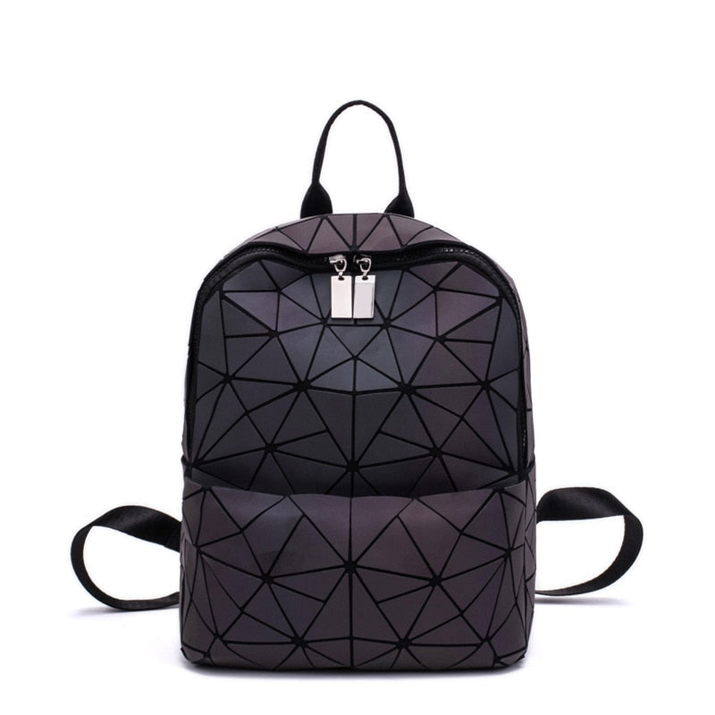 Ninja Warrior Holographic Reflective Sacred Geometry Harajuku Backpack