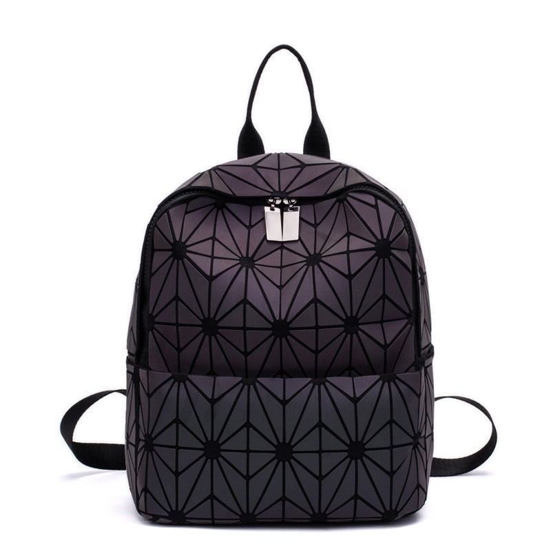 Ninja Warrior Holographic Reflective Sacred Geometry Harajuku Backpack