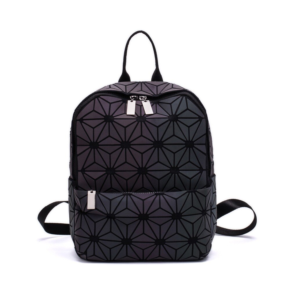 Ninja Warrior Holographic Reflective Sacred Geometry Harajuku Backpack