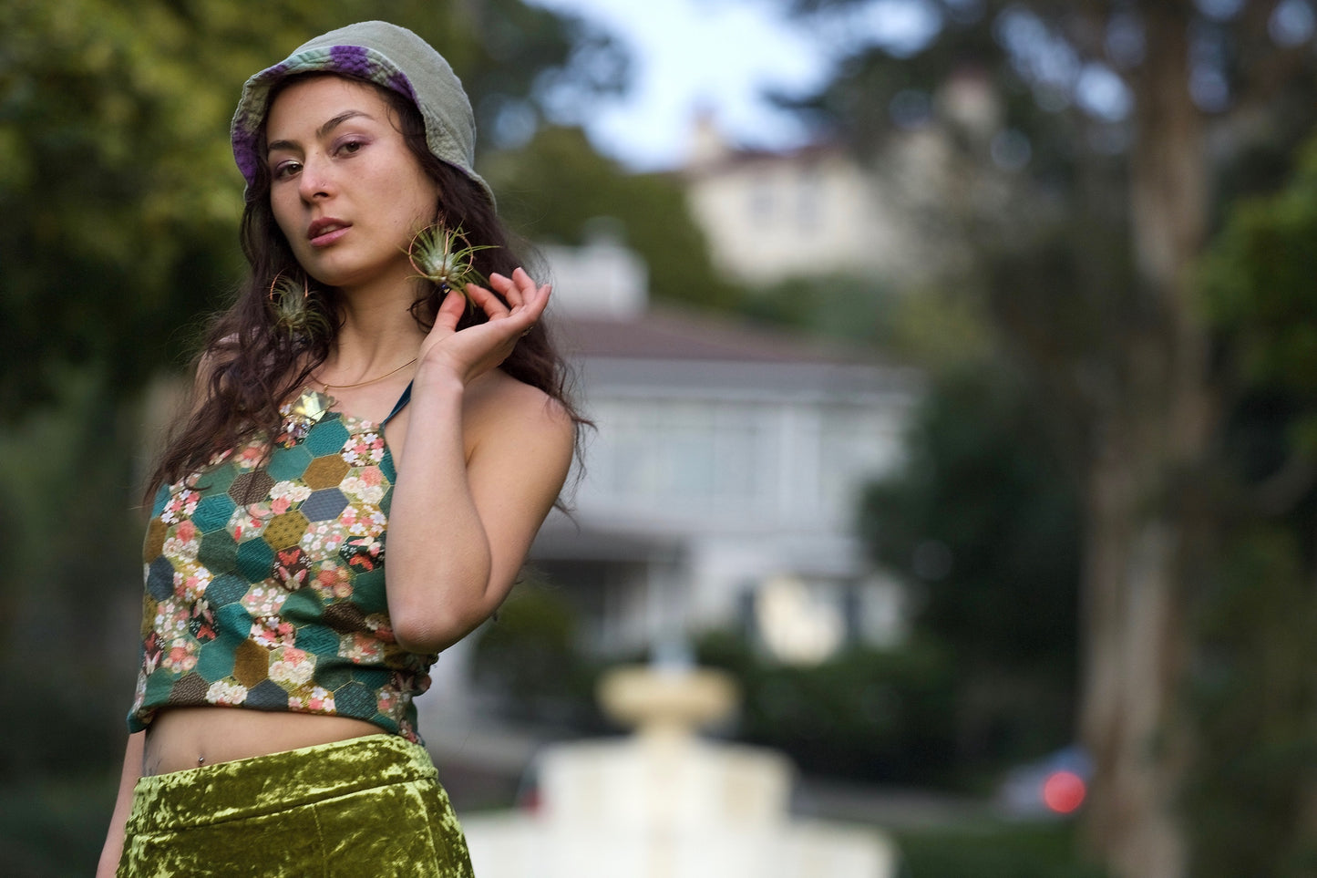 Kimono Fabric Halter Tops