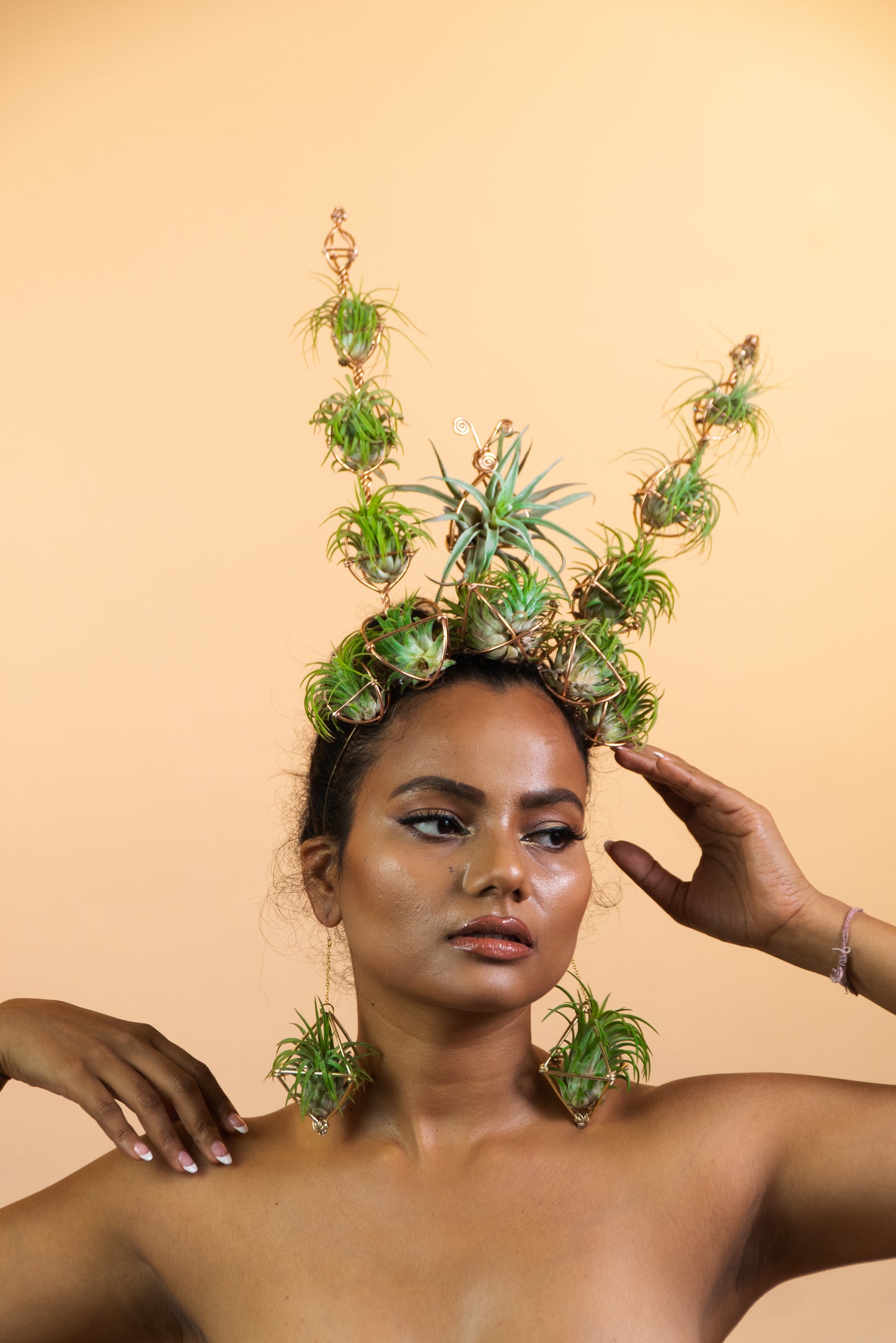 Air Plant Crown, Alien Air-lien Plant Double Antenna Crown