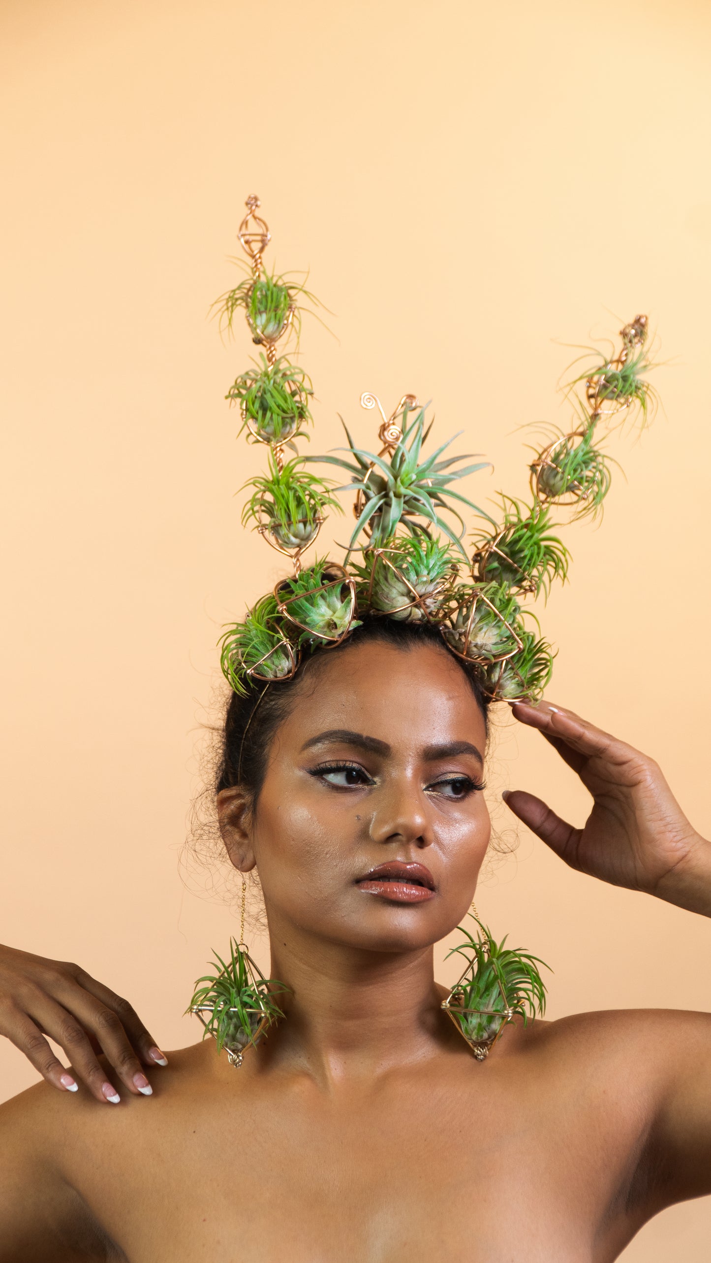 Air Plant Crown, Alien Air-lien Plant Double Antenna Crown