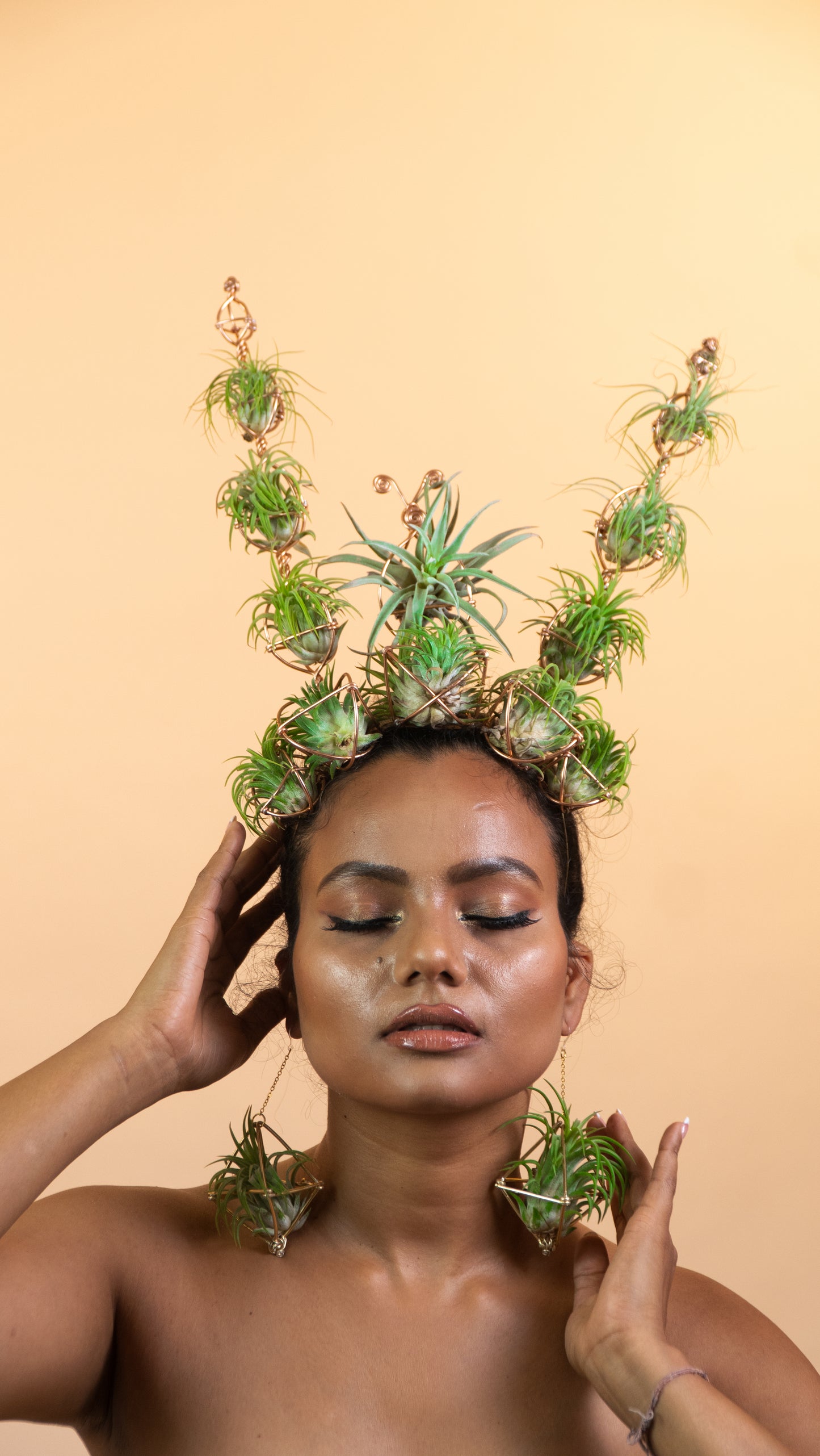 Air Plant Crown, Alien Air-lien Plant Double Antenna Crown