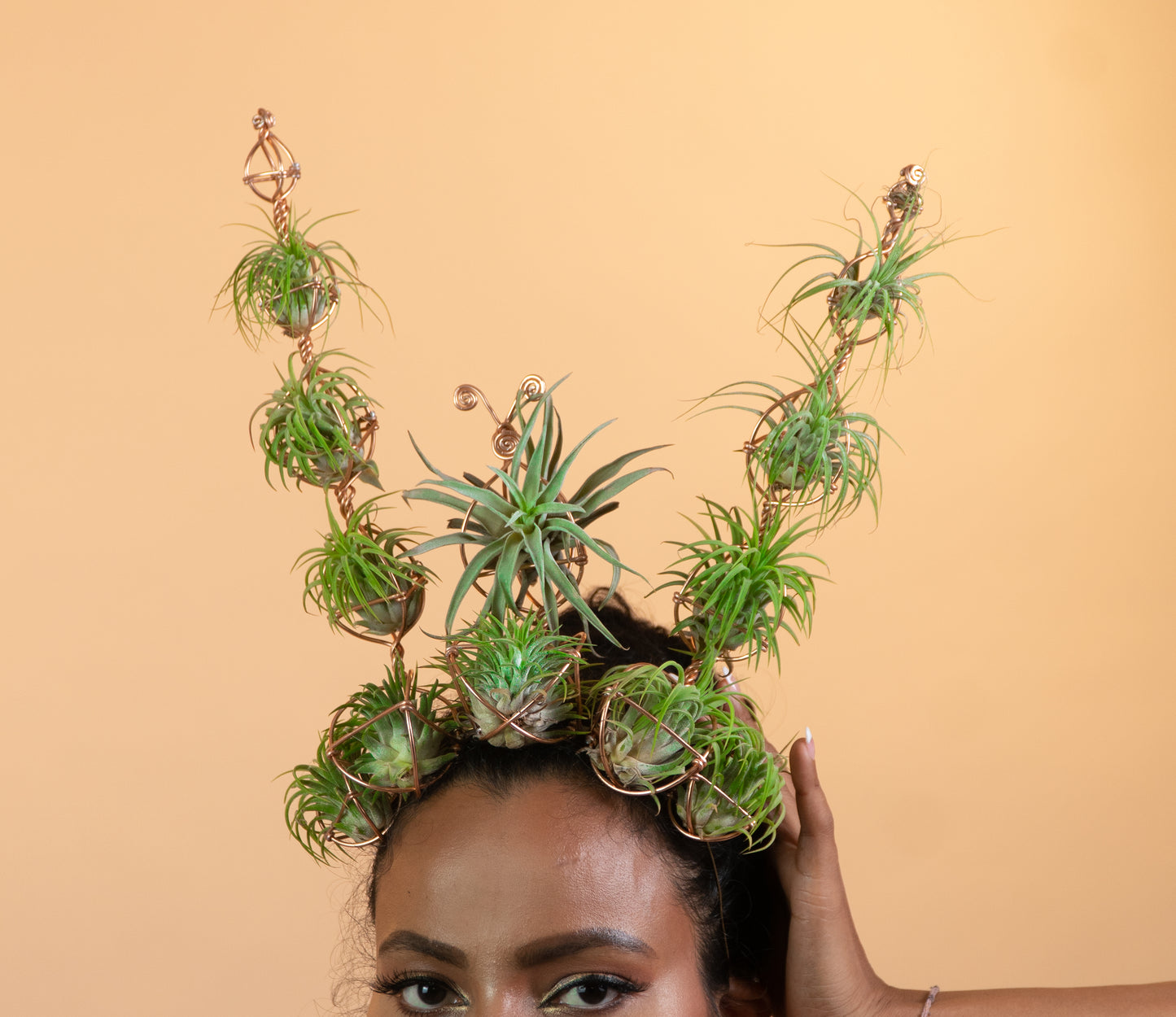 Air Plant Crown, Alien Air-lien Plant Double Antenna Crown