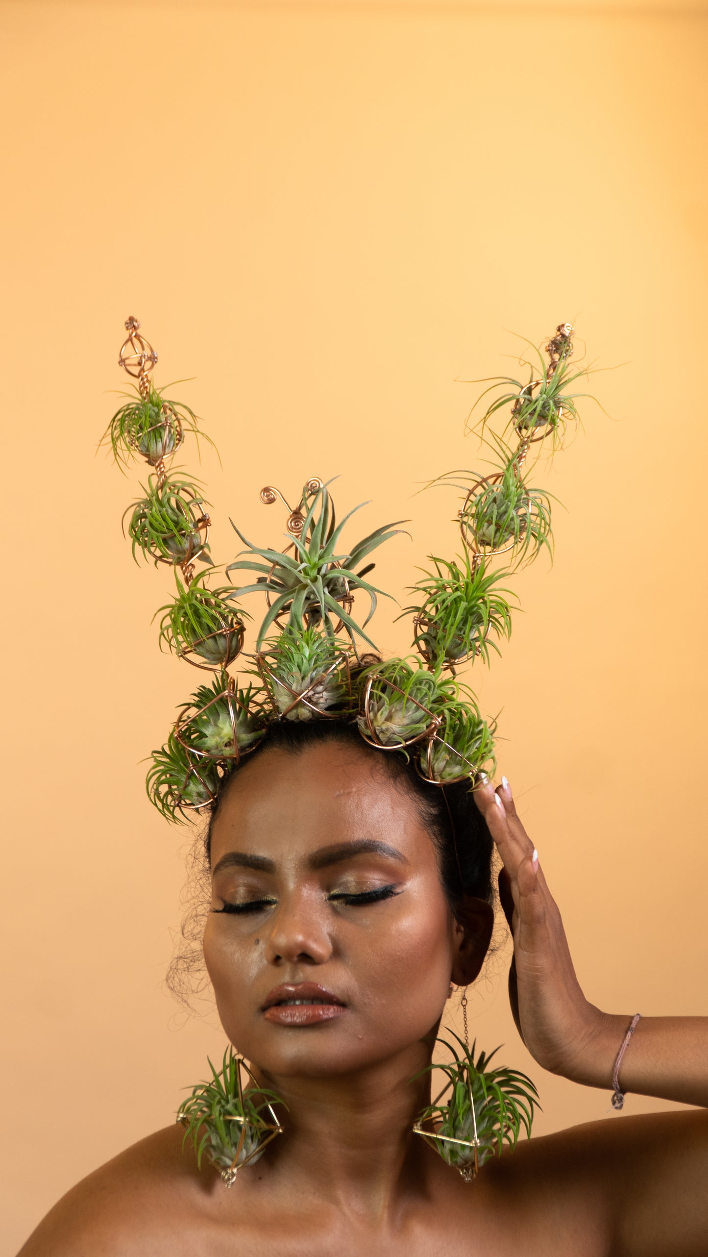 Air Plant Crown, Alien Air-lien Plant Double Antenna Crown