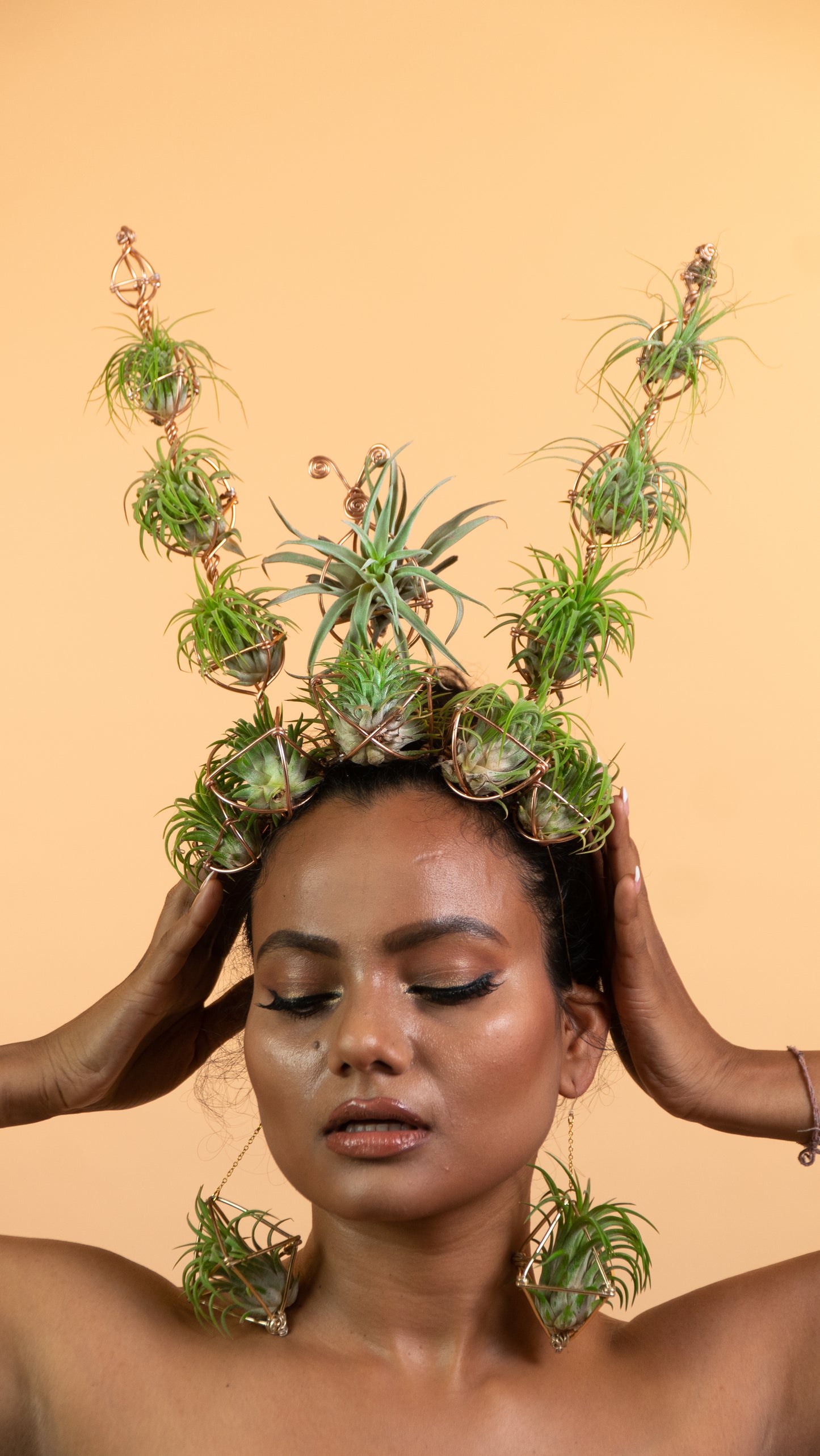 Air Plant Crown, Alien Air-lien Plant Double Antenna Crown