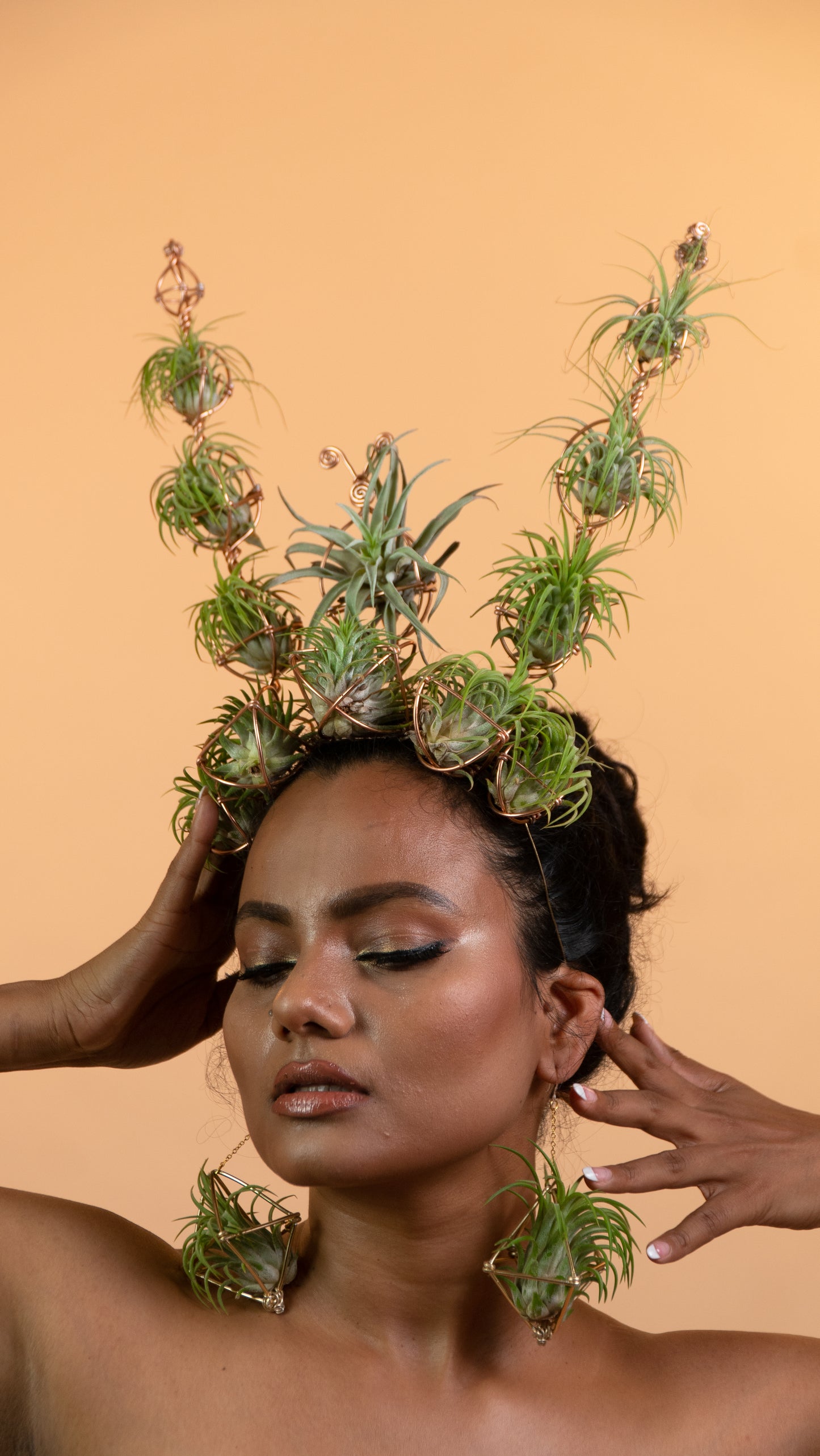 Air Plant Crown, Alien Air-lien Plant Double Antenna Crown