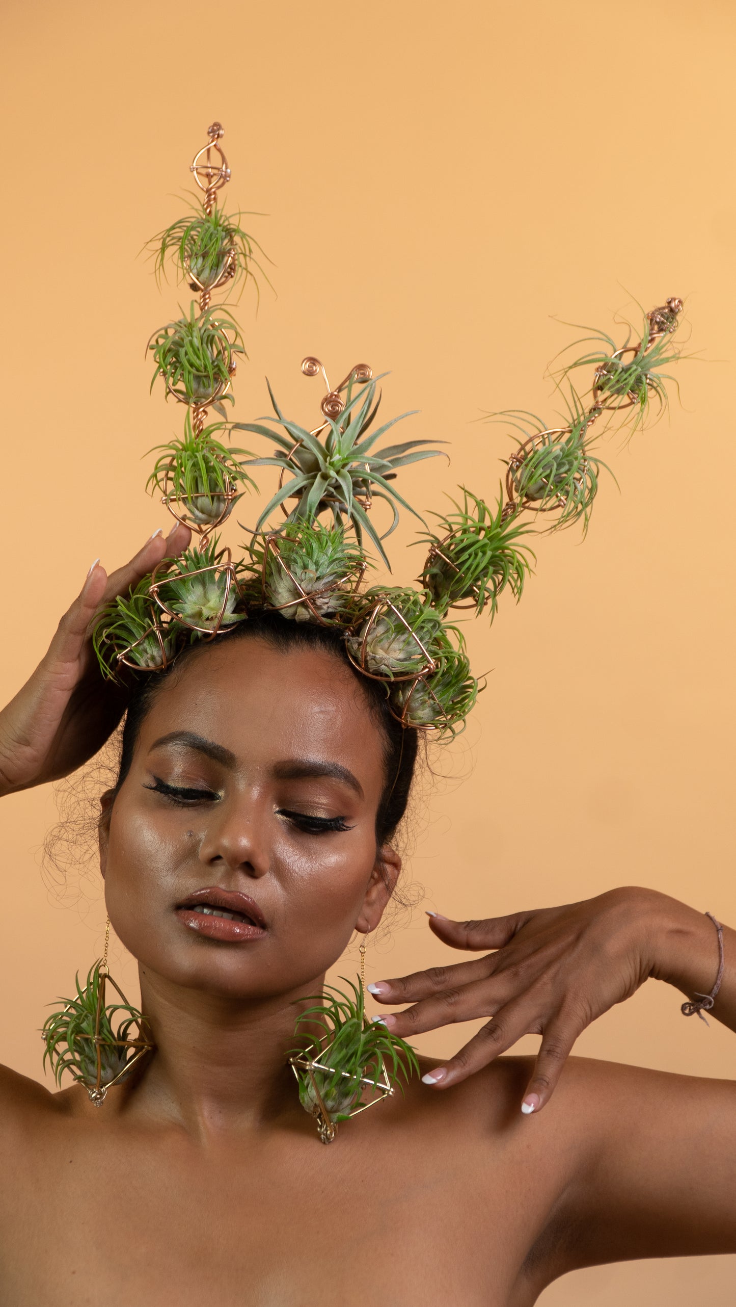 Air Plant Crown, Alien Air-lien Plant Double Antenna Crown