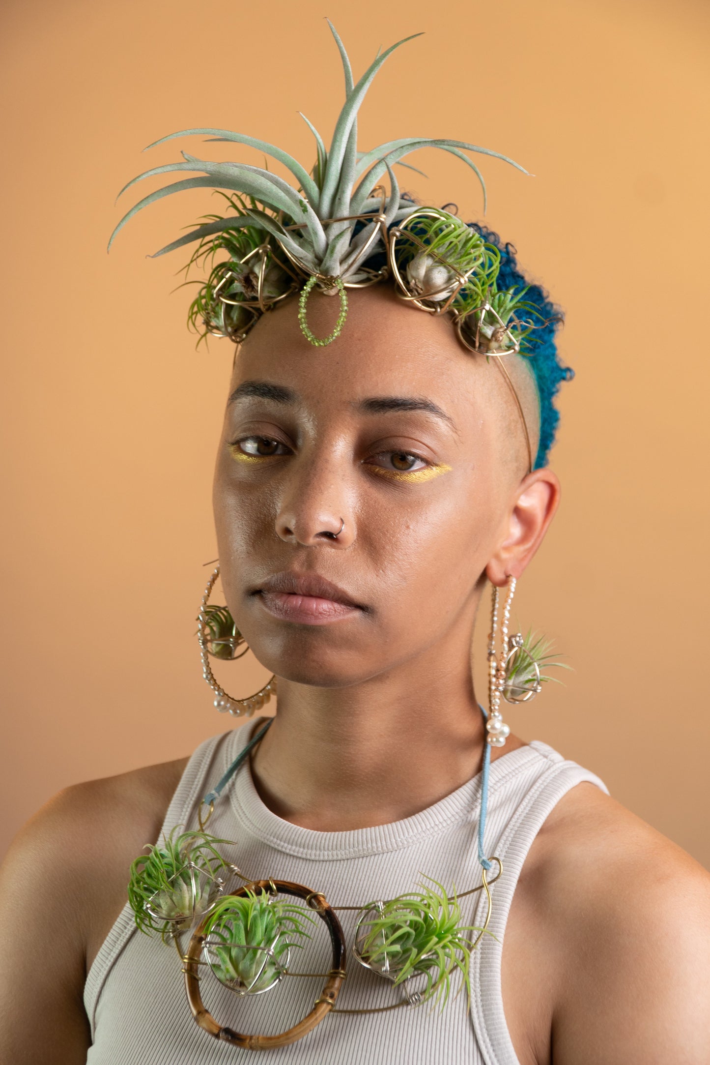 Air Plant Orb Goddess Crown ~ Living Plant Wreath Tiara