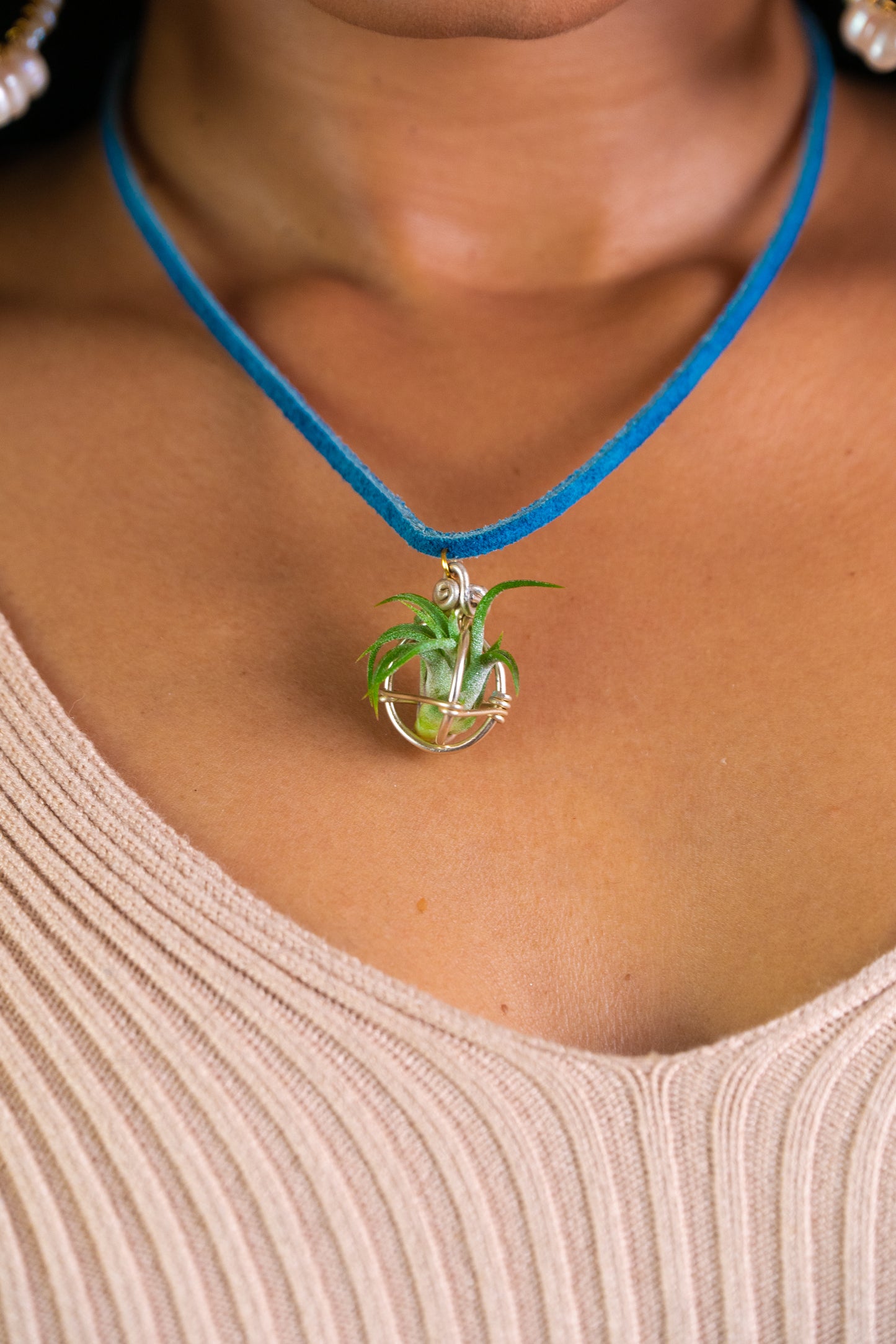 Air Plant Orb Pendant ~ Dainty Minimalist