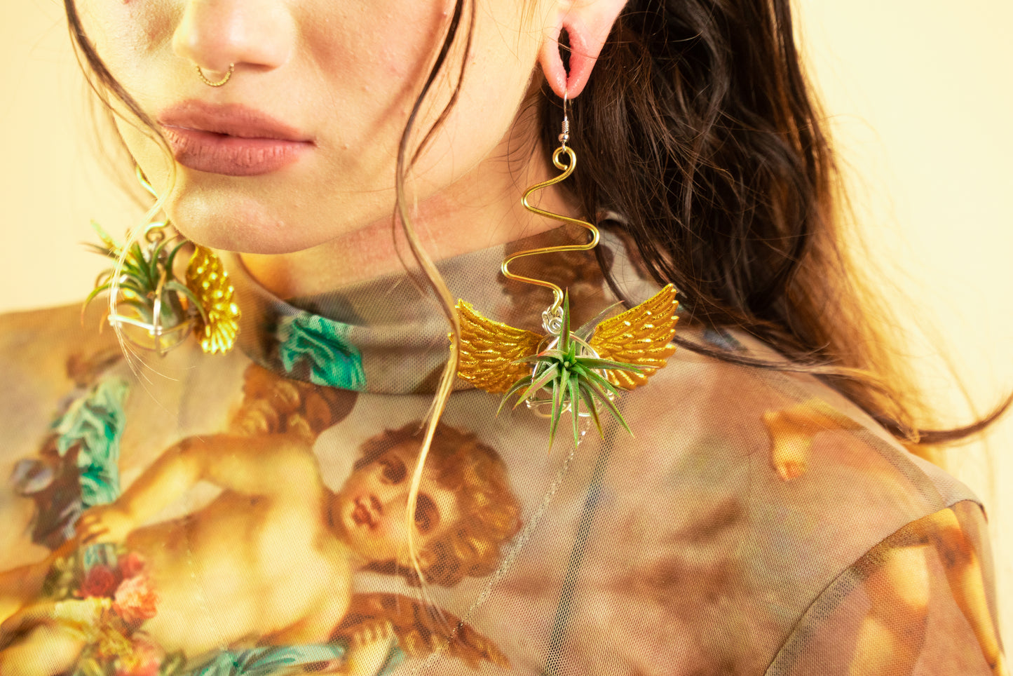 Strawberry Air Plant Earrings ~ Straw-bAiry