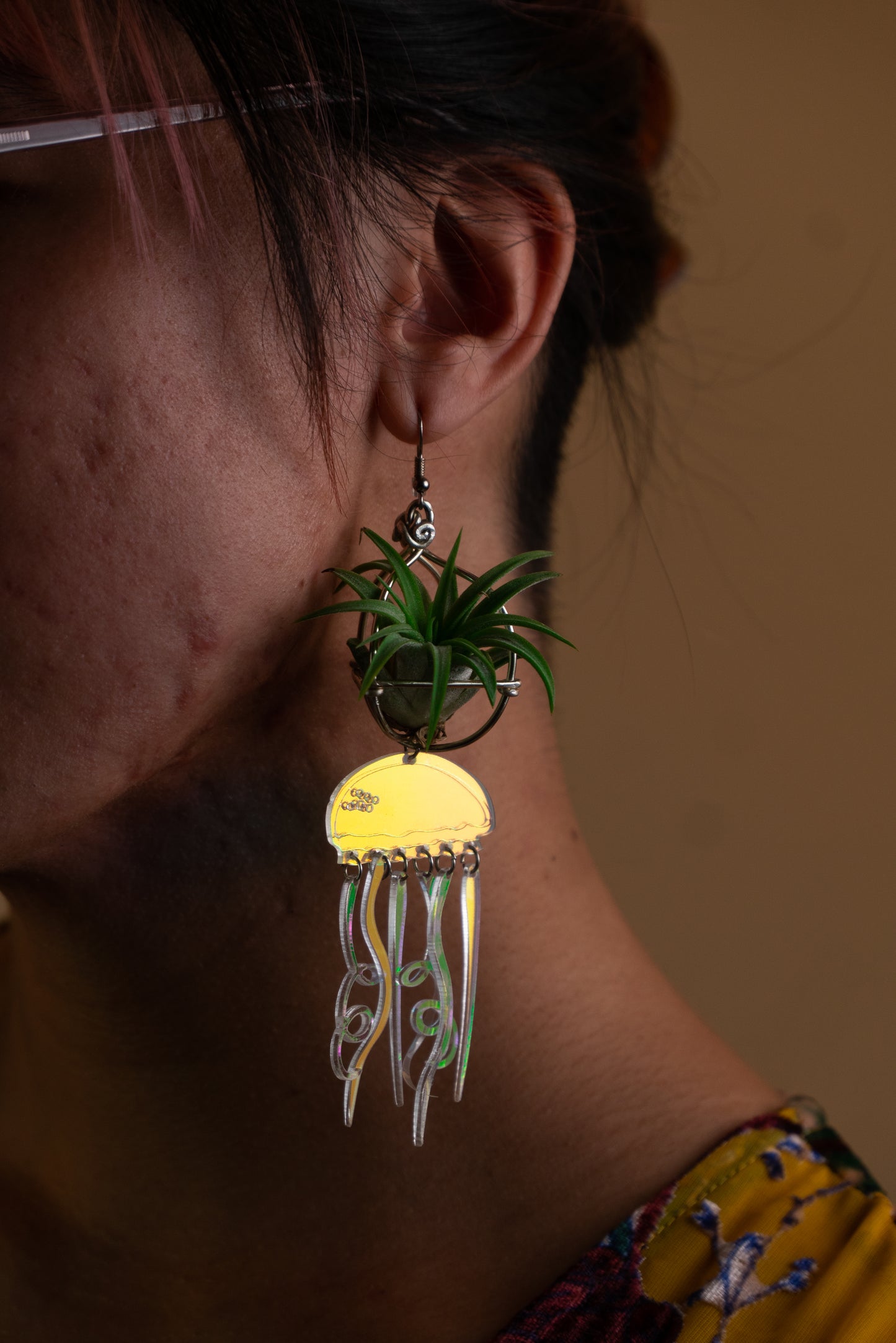 Strawberry Air Plant Earrings ~ Straw-bAiry