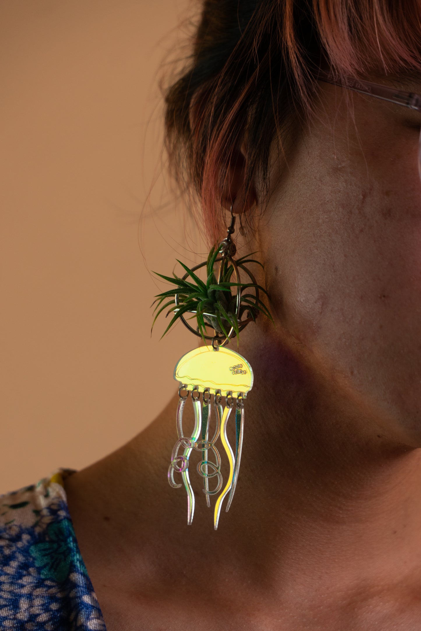 Strawberry Air Plant Earrings ~ Straw-bAiry