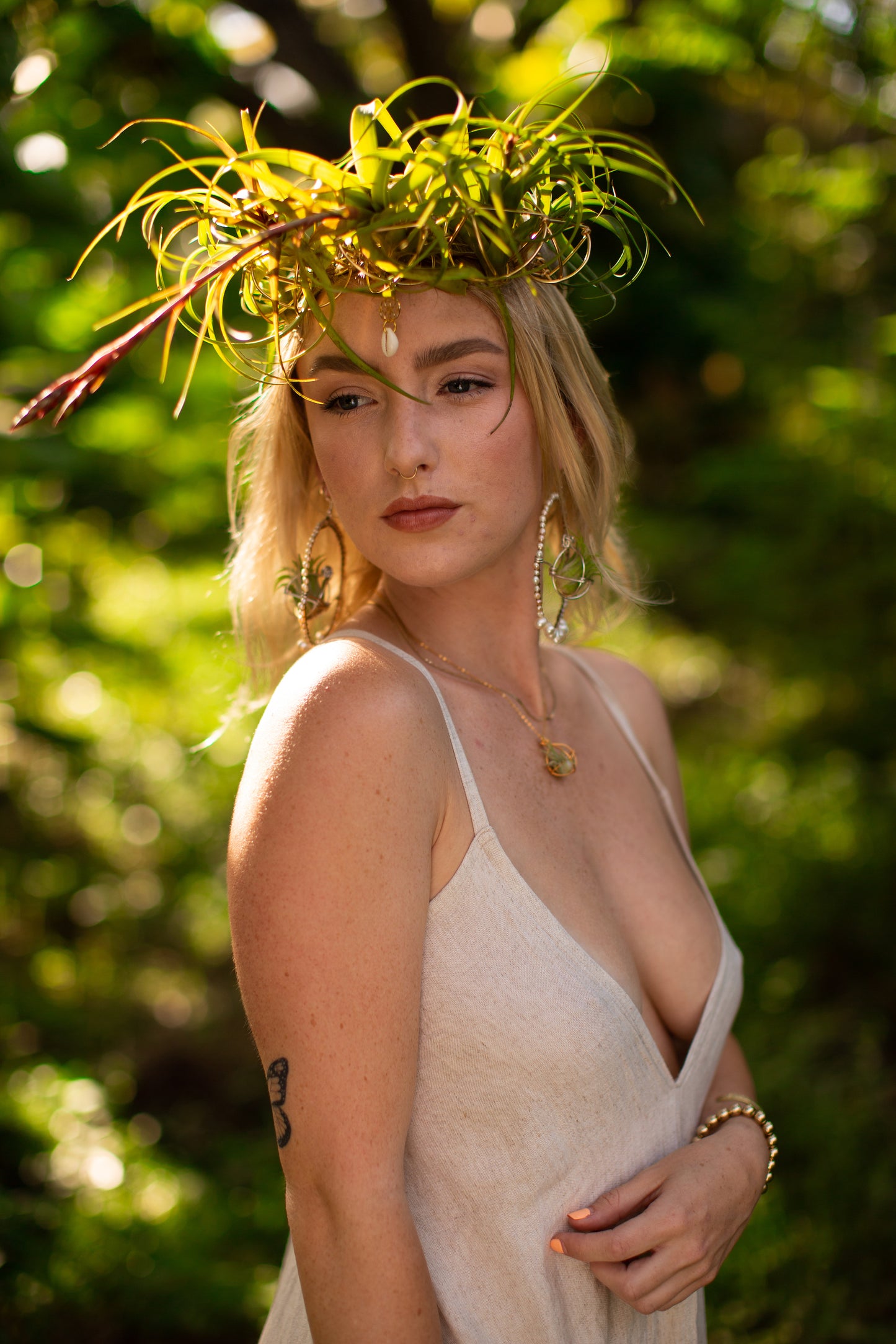 Air Plant Orb Goddess Crown ~ Living Plant Wreath Tiara